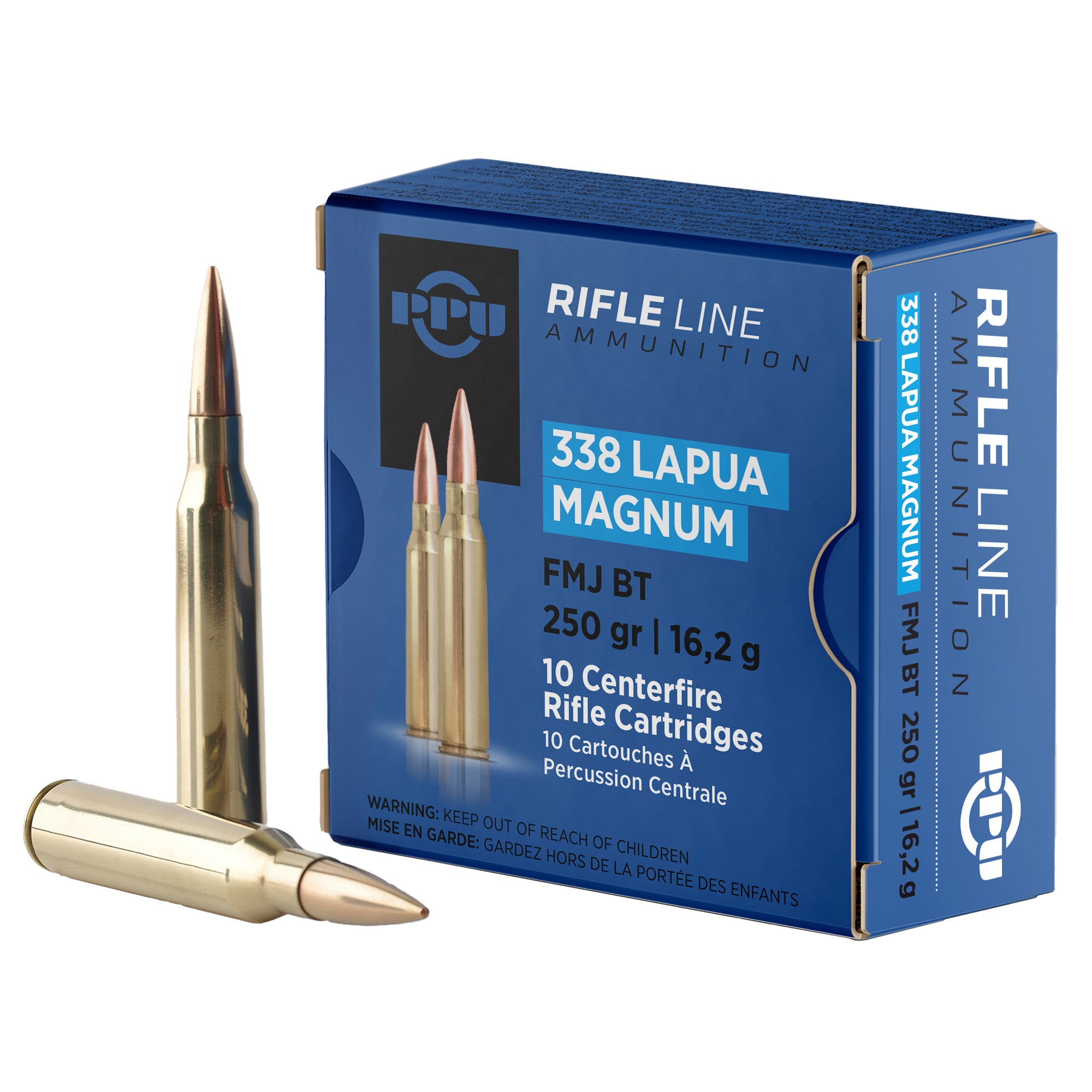 Prvi Partizan PPU .338 Lapua Mag 250 Grain Boat Tail Hollow Point Rifle Ammunition