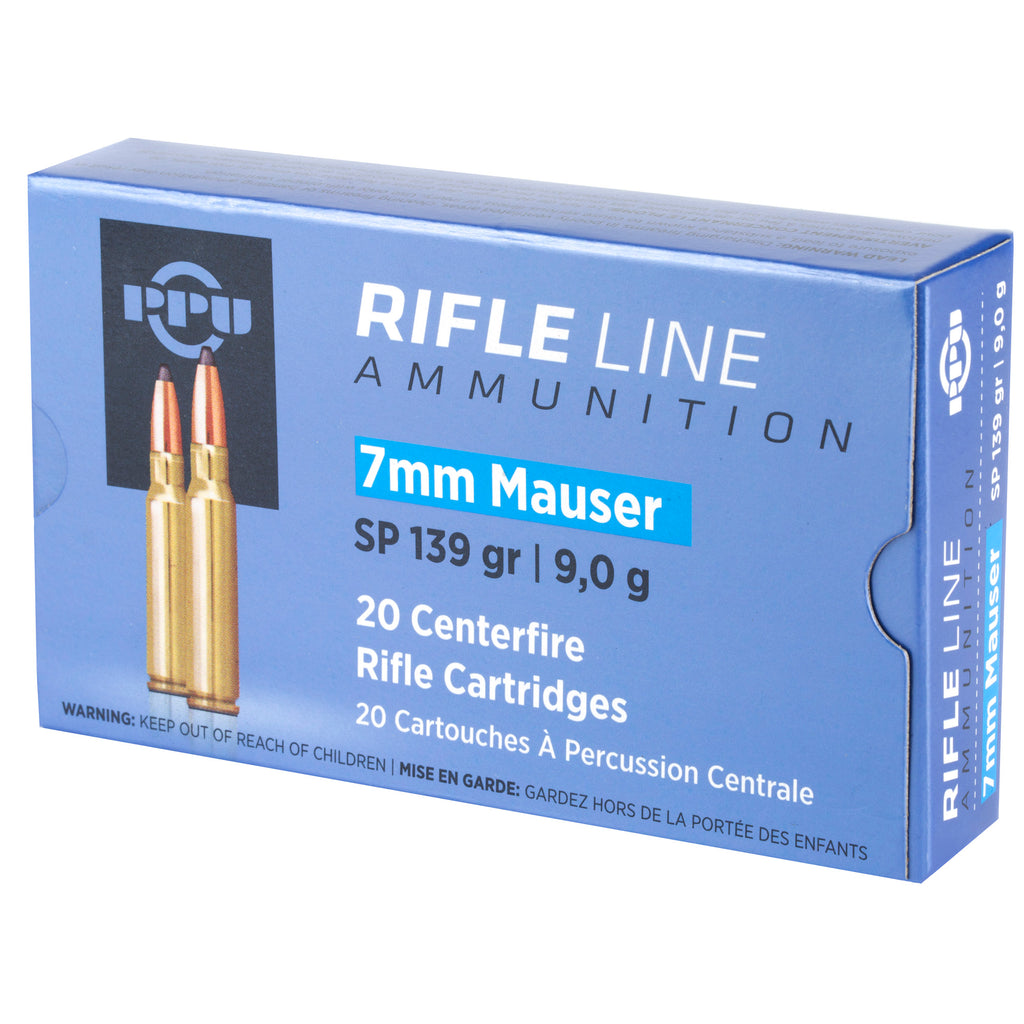 Prvi Partizan PPU 7mm Mauser Soft Point Ammunition - 139 Grain, 20 Rounds per Box