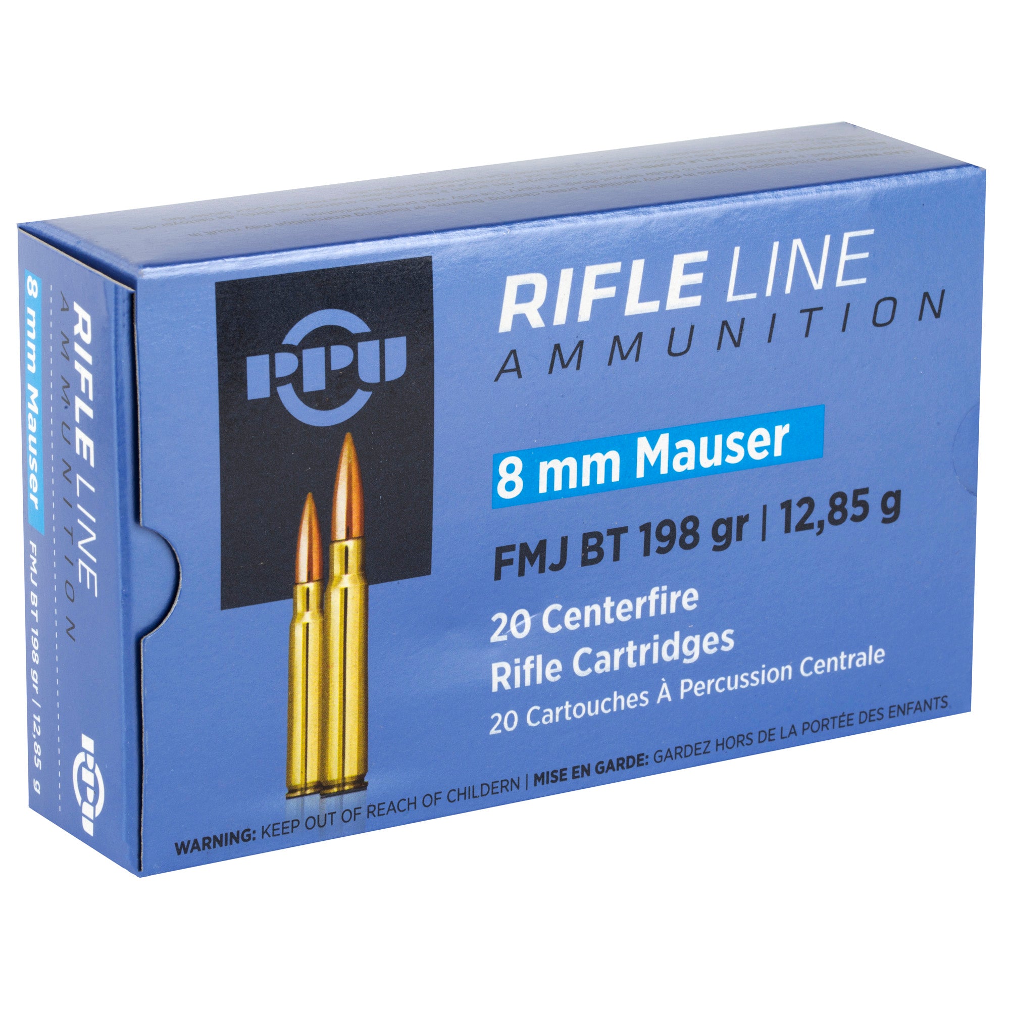 Prvi Partizan PPU 8mm Mauser Full Metal Jacket 198-Grain Rifle Ammunition (20 Rounds per Box)