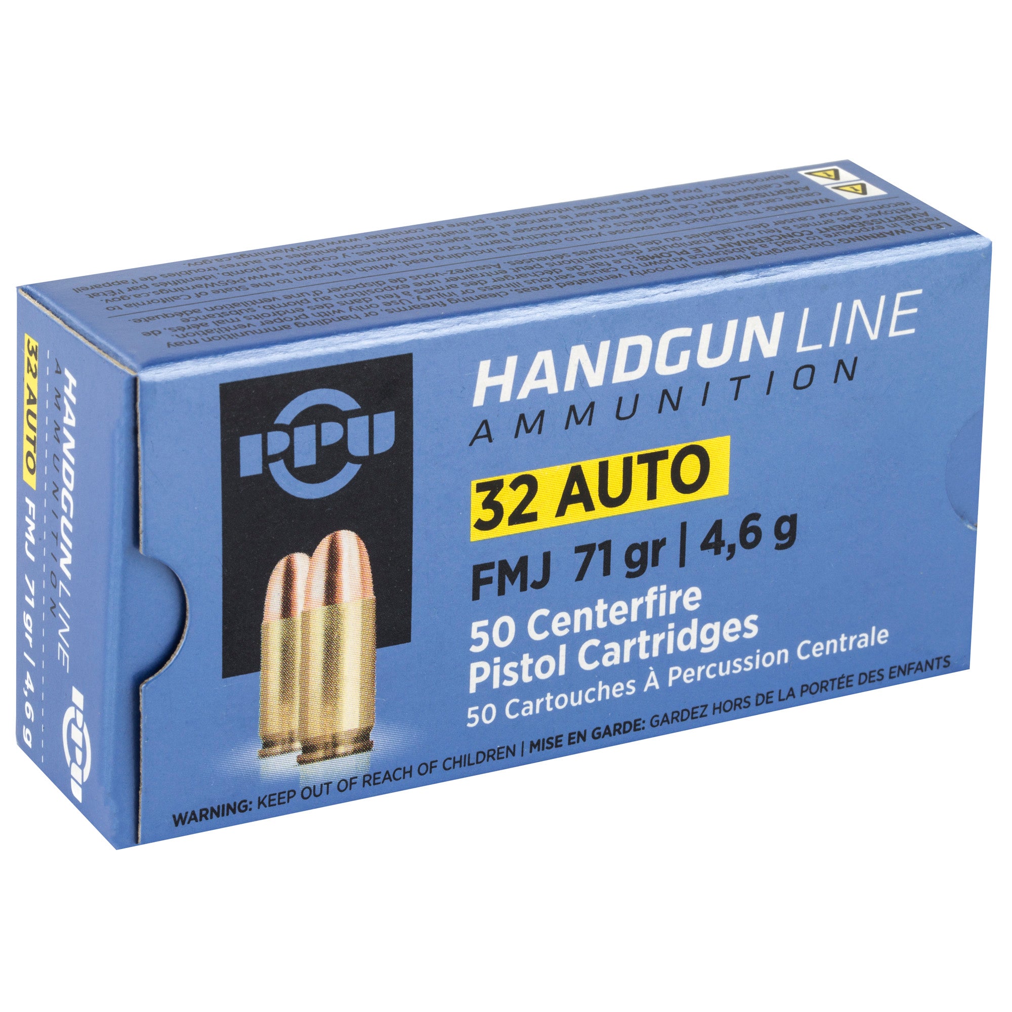 Prvi Partizan PPU 32 ACP Full Metal Jacket Ammunition - 71 Grain, 50 Rounds per Box