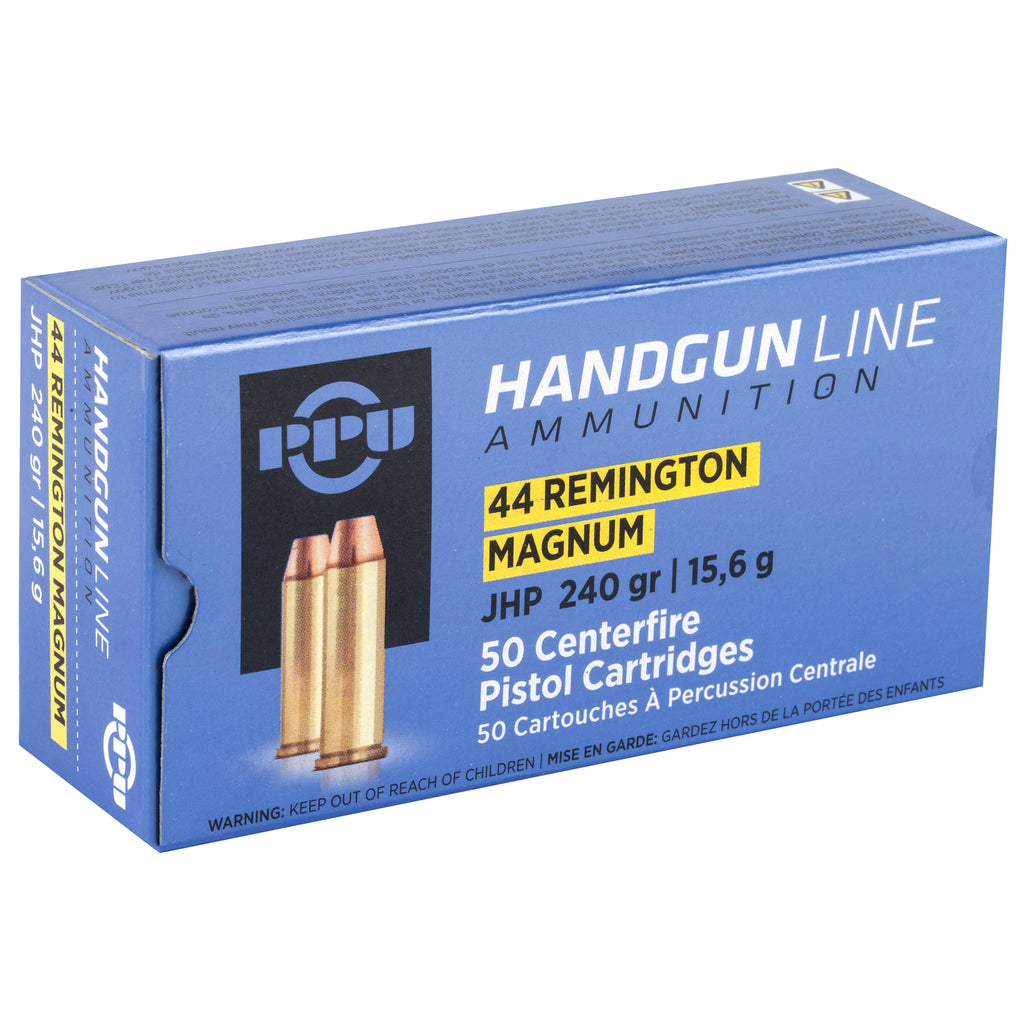 Prvi Partizan PPU 44 Magnum Hollow Point Ammunition - 240 Grain, 50 Rounds per Box
