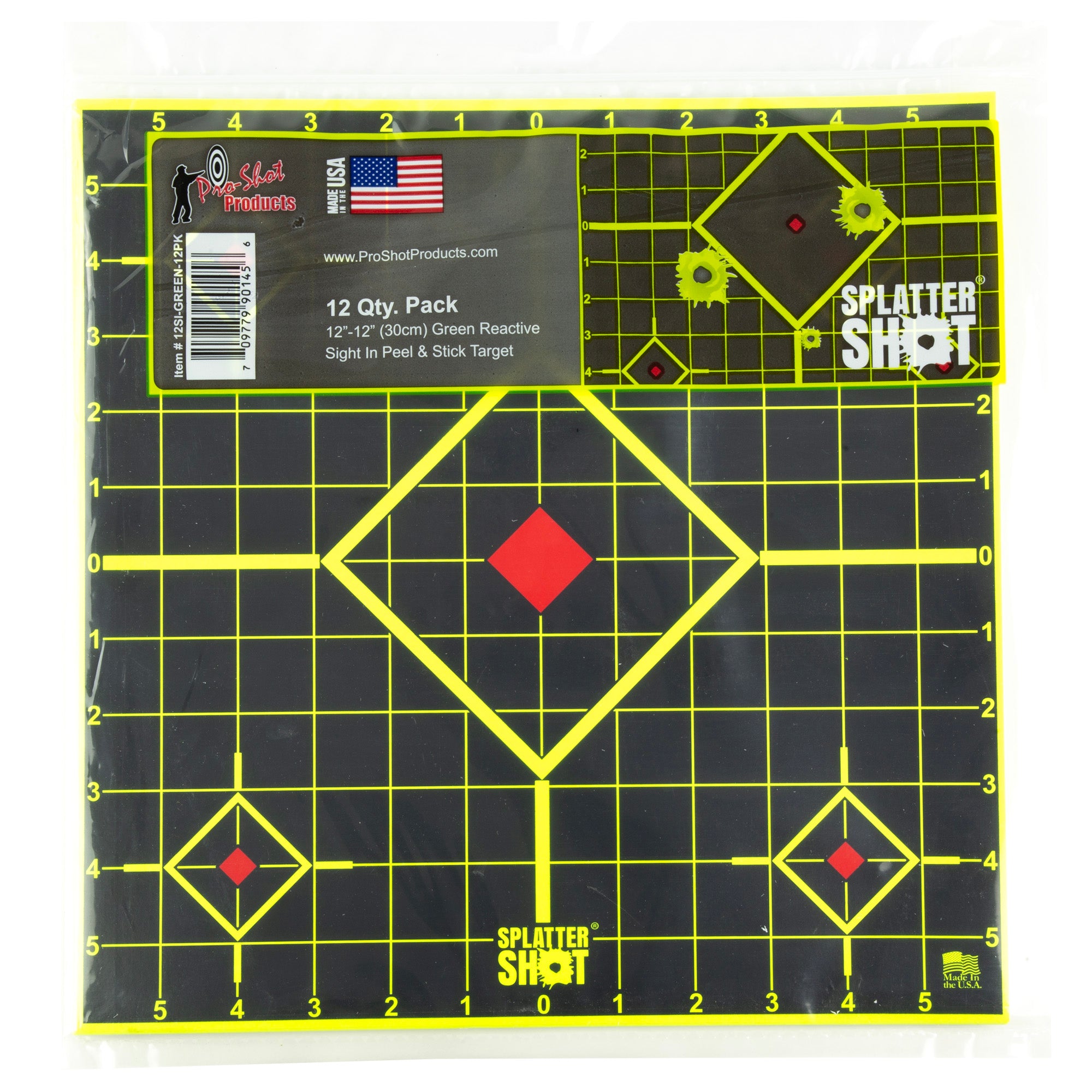 Pro-Shot Products Splatter Shot Green Sight - 12 Pack