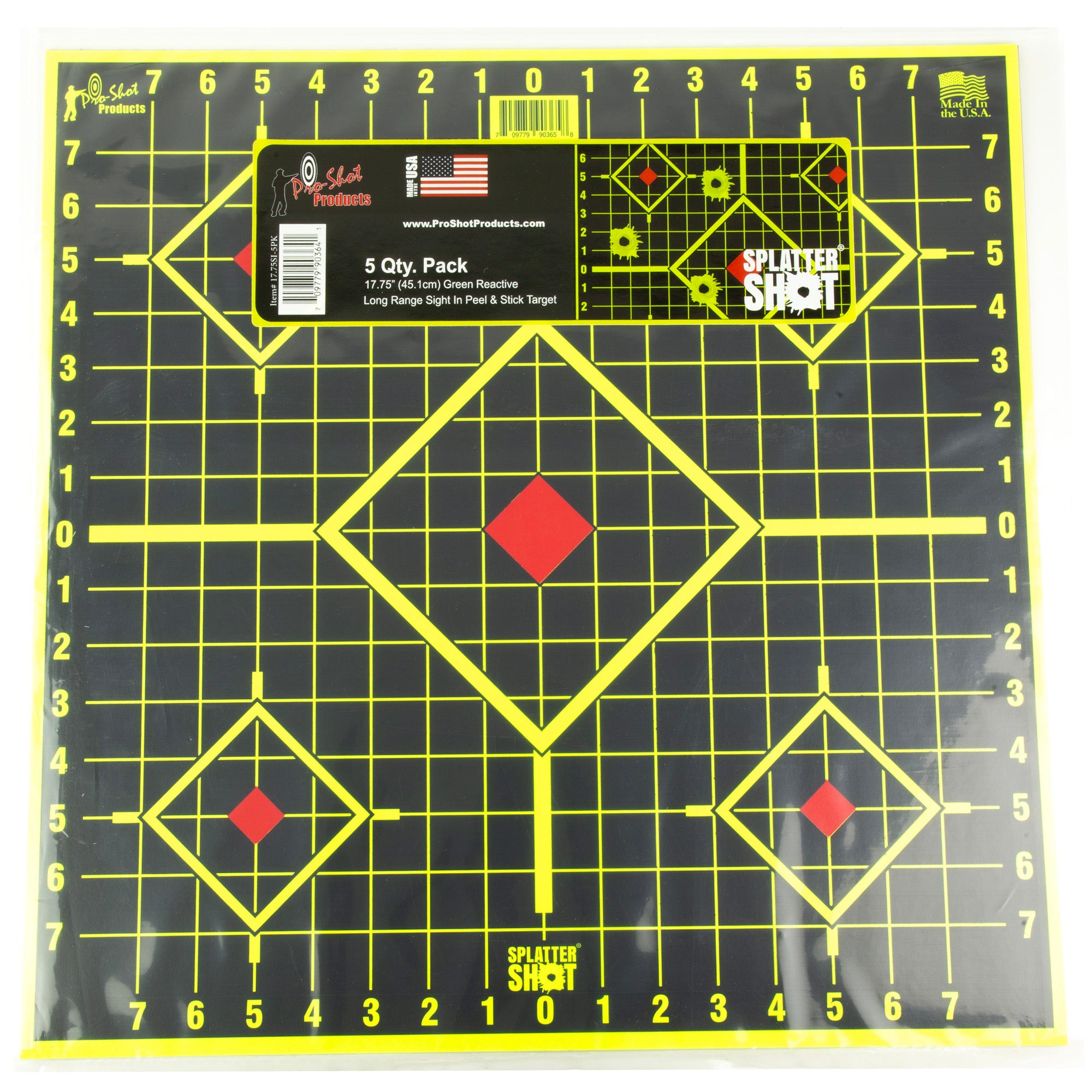 Pro-Shot Products Splatter Shot 17.75-Inch Sight-In Targets (5 Pack)