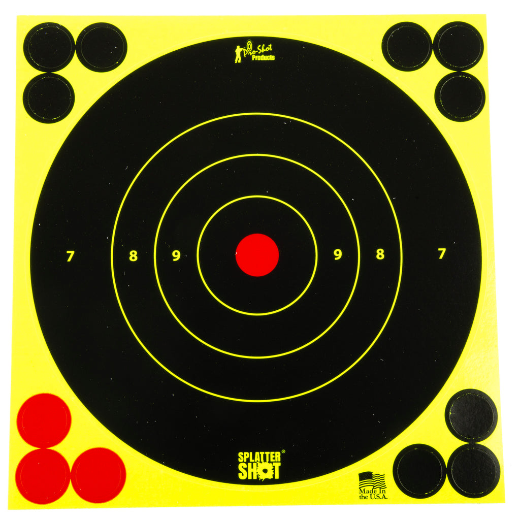 Pro-Shot Products Splatter Shot 6 Green Bullseye Targets (12 Pack)