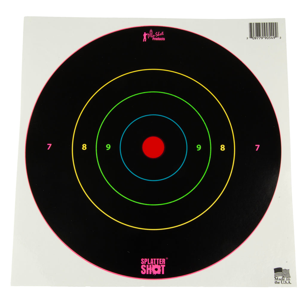 Pro-Shot Products Bullseye Target 8-inch Multi-Color Set of 6