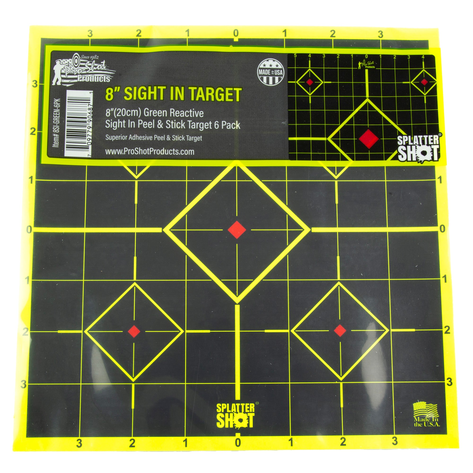 Pro-Shot Products Splatter Shot 8 Green Sight - Pack of 6