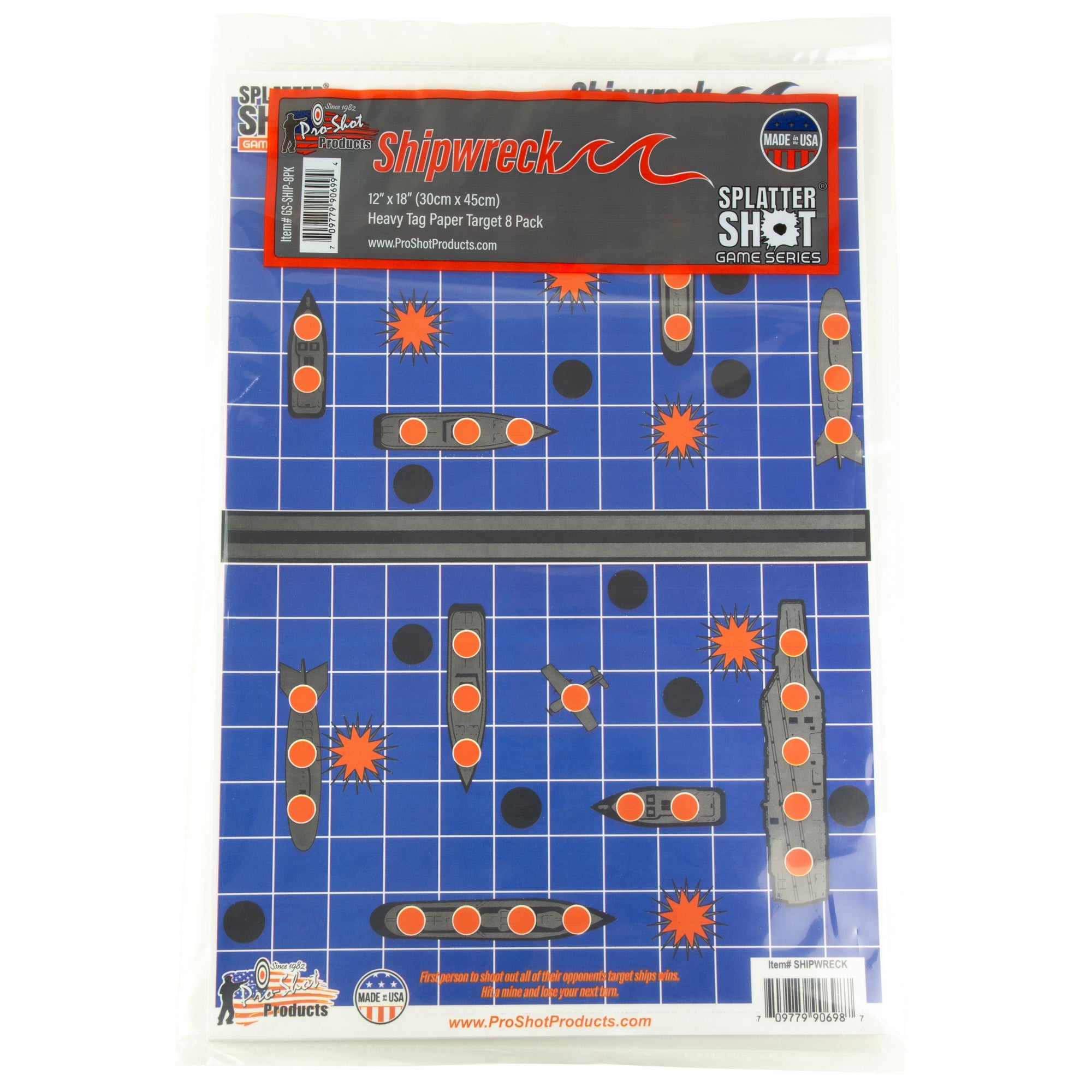 Pro-Shot Products Splatter Shot 12x18 Display Sheets (8 Pack)