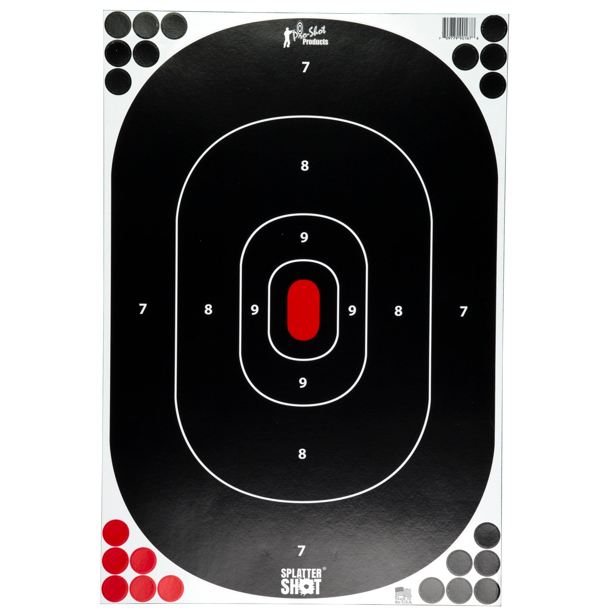Pro-Shot Products Splatter Shot Target Sheets - 12 x 17 Inches, Pack of 5