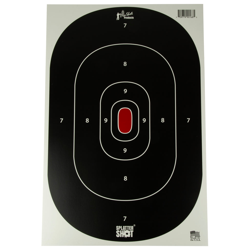 Pro-Shot Products Splatter Shot 12x18 Silver Silhouette Wall Art – Pack of 8