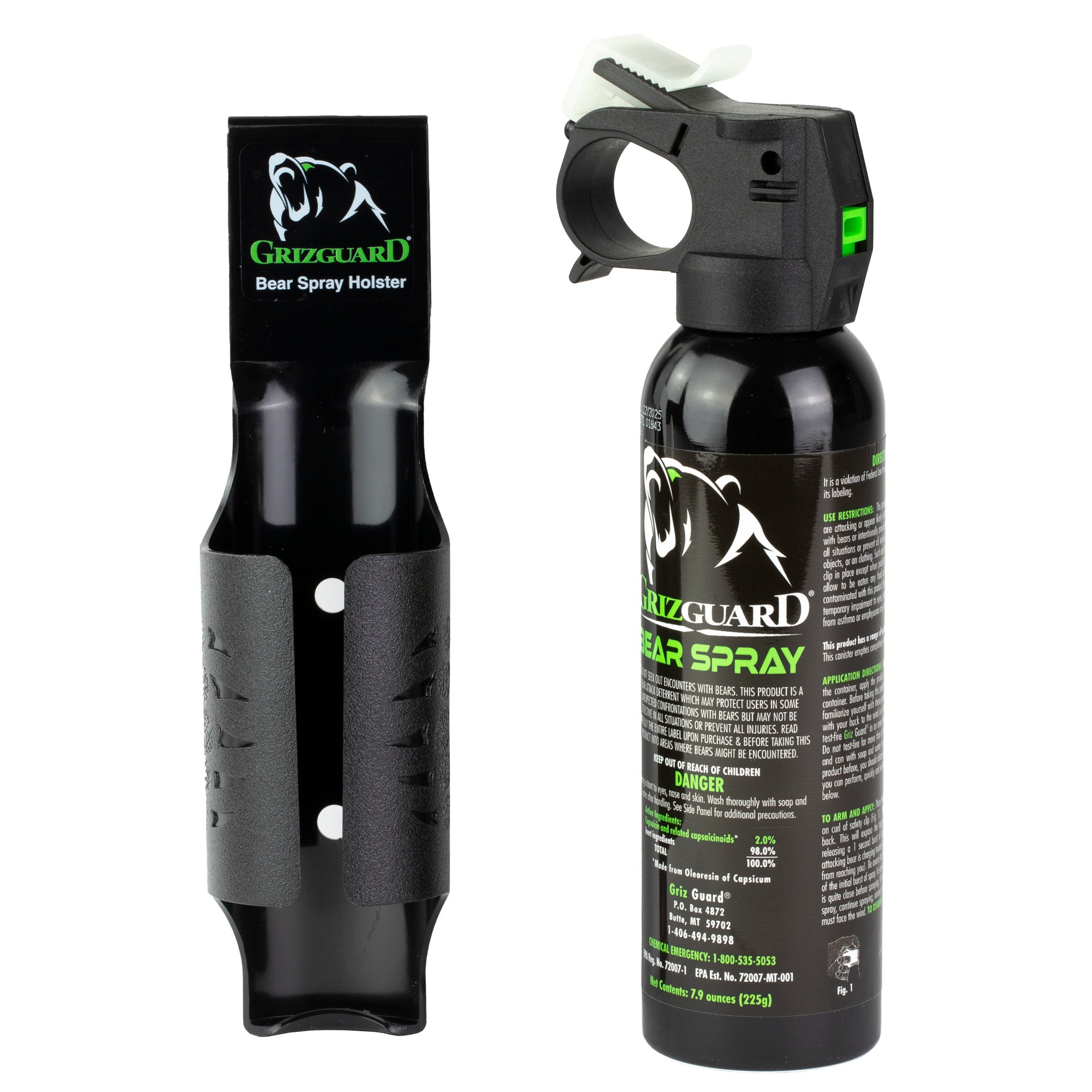 PS Products Griz Guard Pepper Spray 7.9 oz with Holster