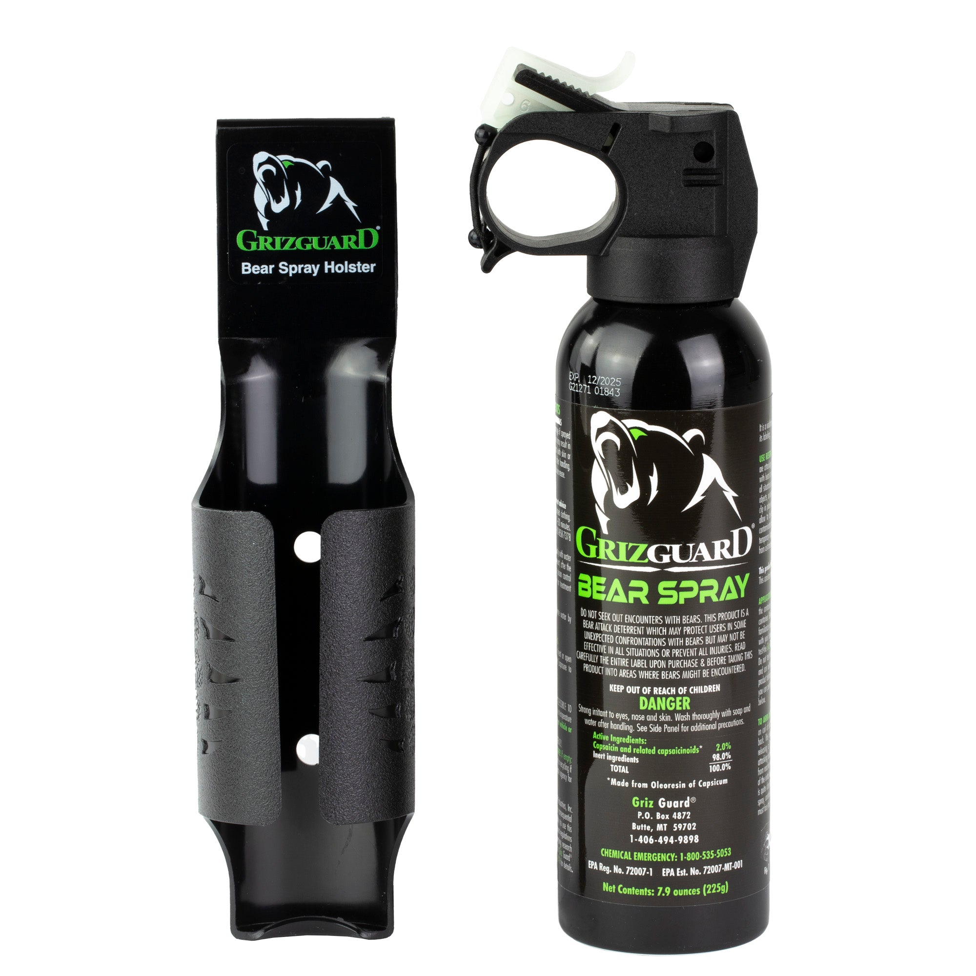 PS Products Griz Guard Pepper Spray 7.9 oz with Holster