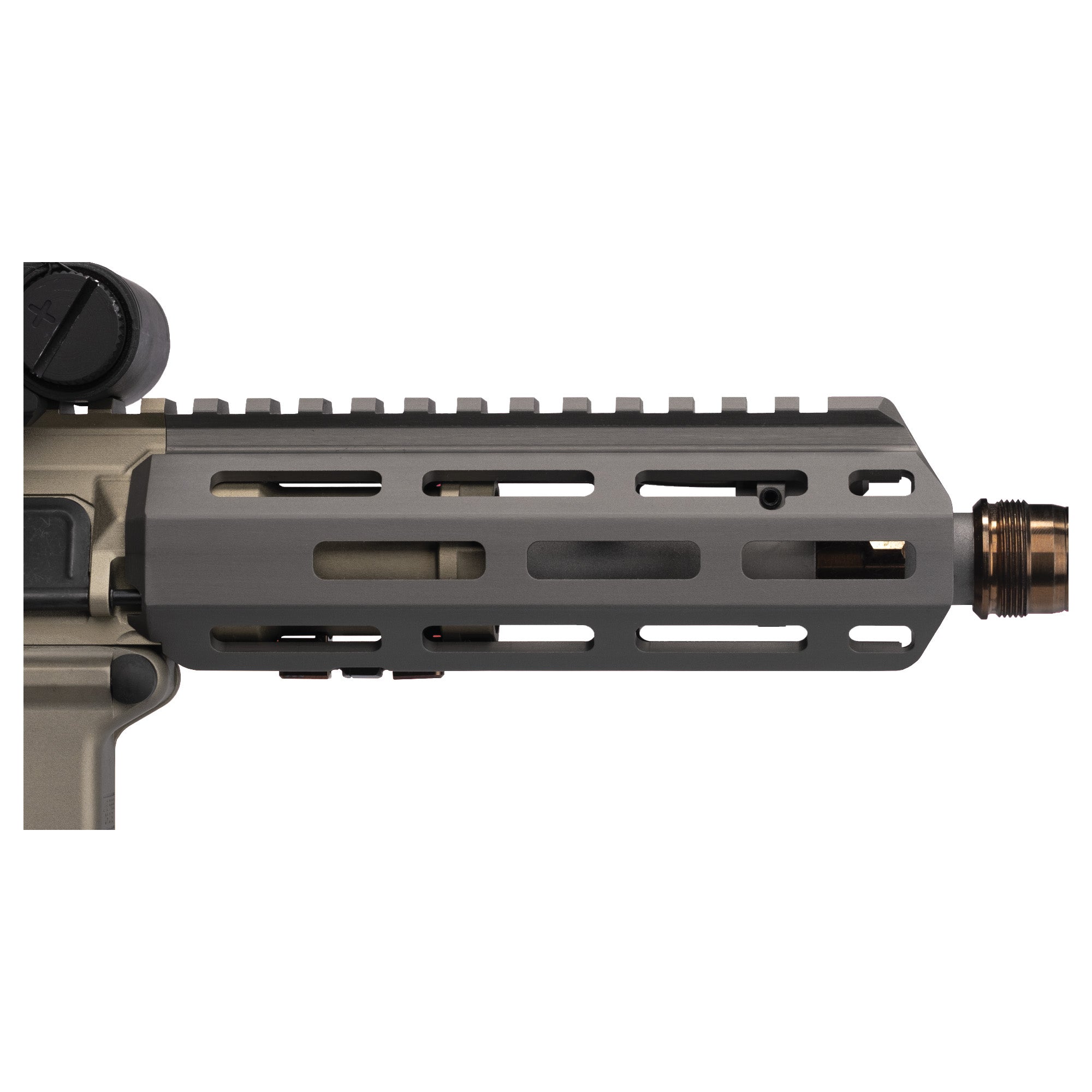 Q Honey Badger M-LOK Handguard 6-Inch Gray for M4 Upper Receivers