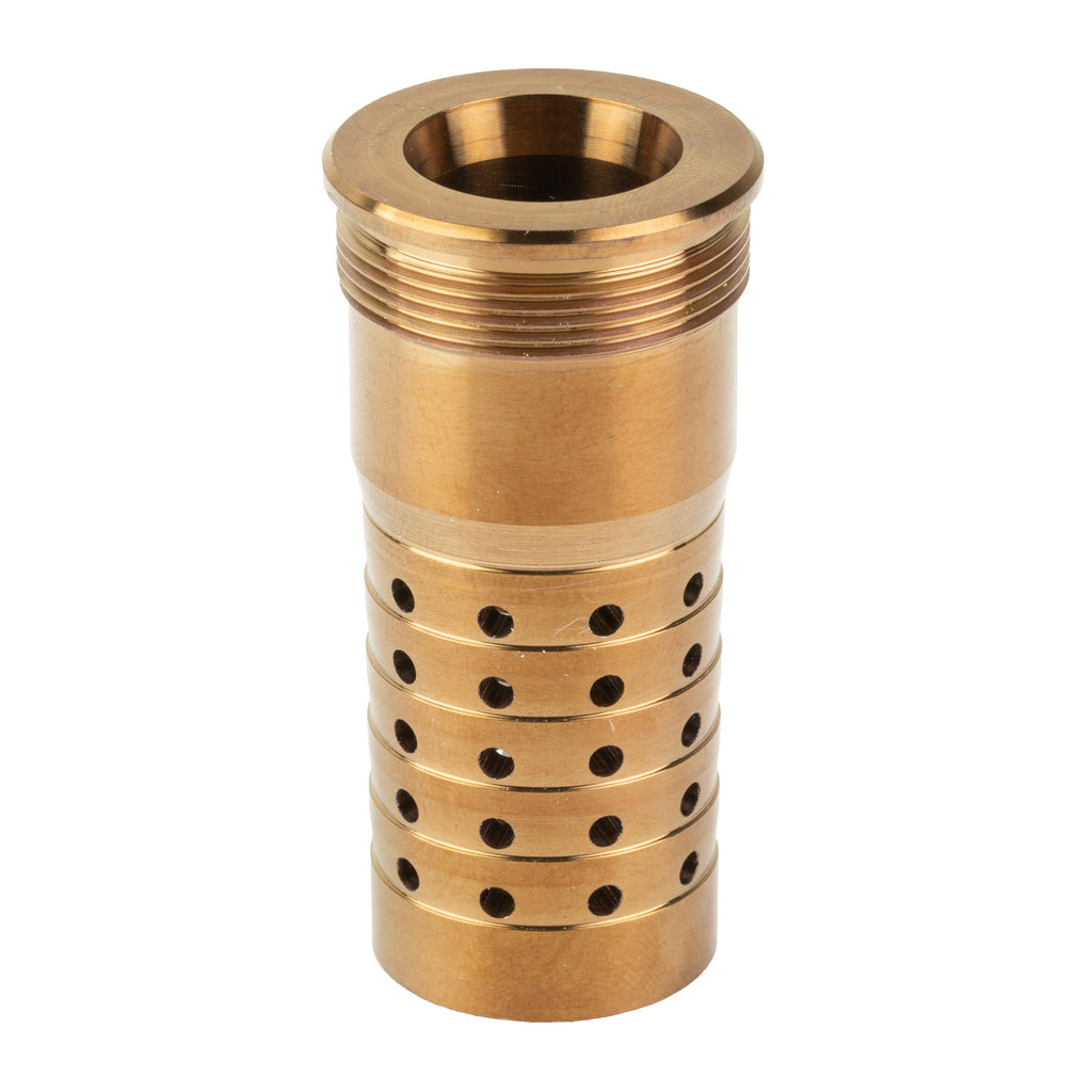 Q Cherry Bomb Muzzle Brake for 8.6 Blackout - 5/8x24 Thread, Gold Finish