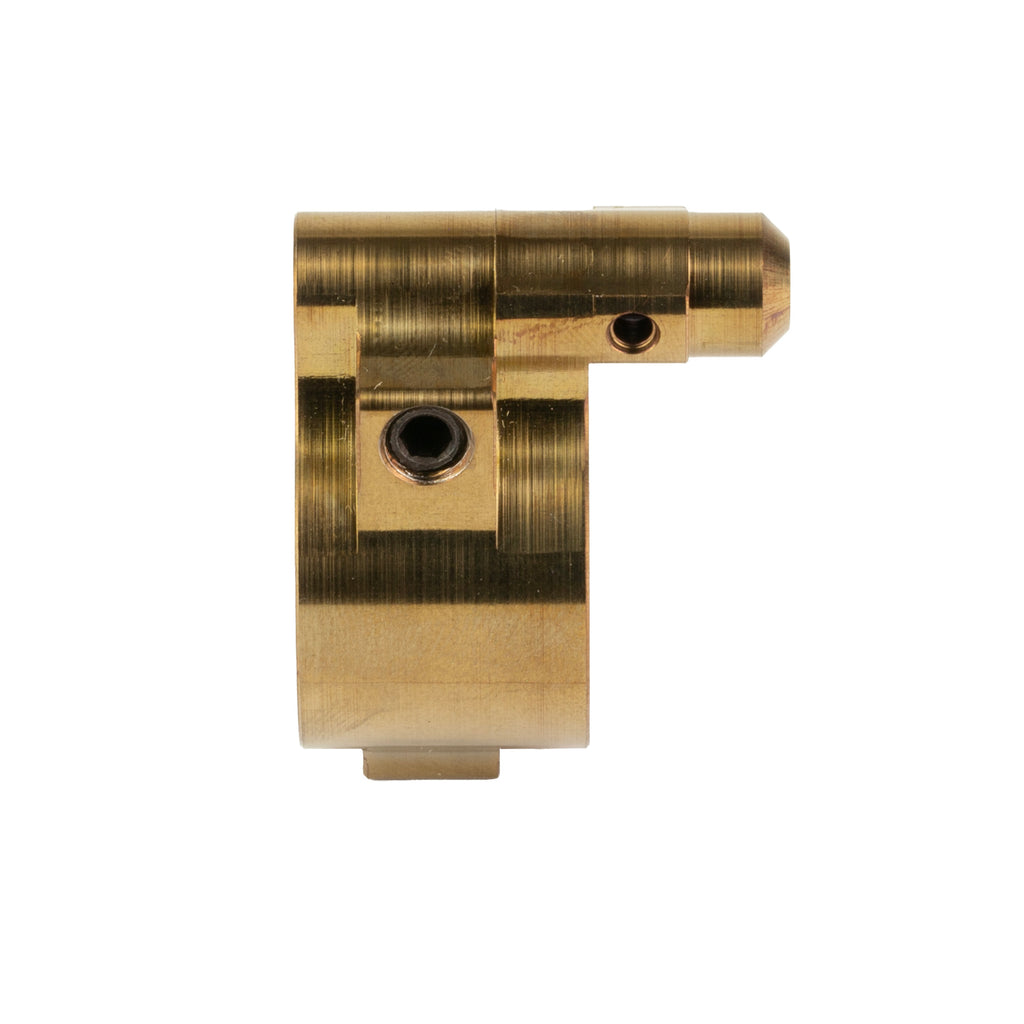 Q Honey Badger Adjustable Gas Block - Stainless Steel, Gold, Part GB-ADJ