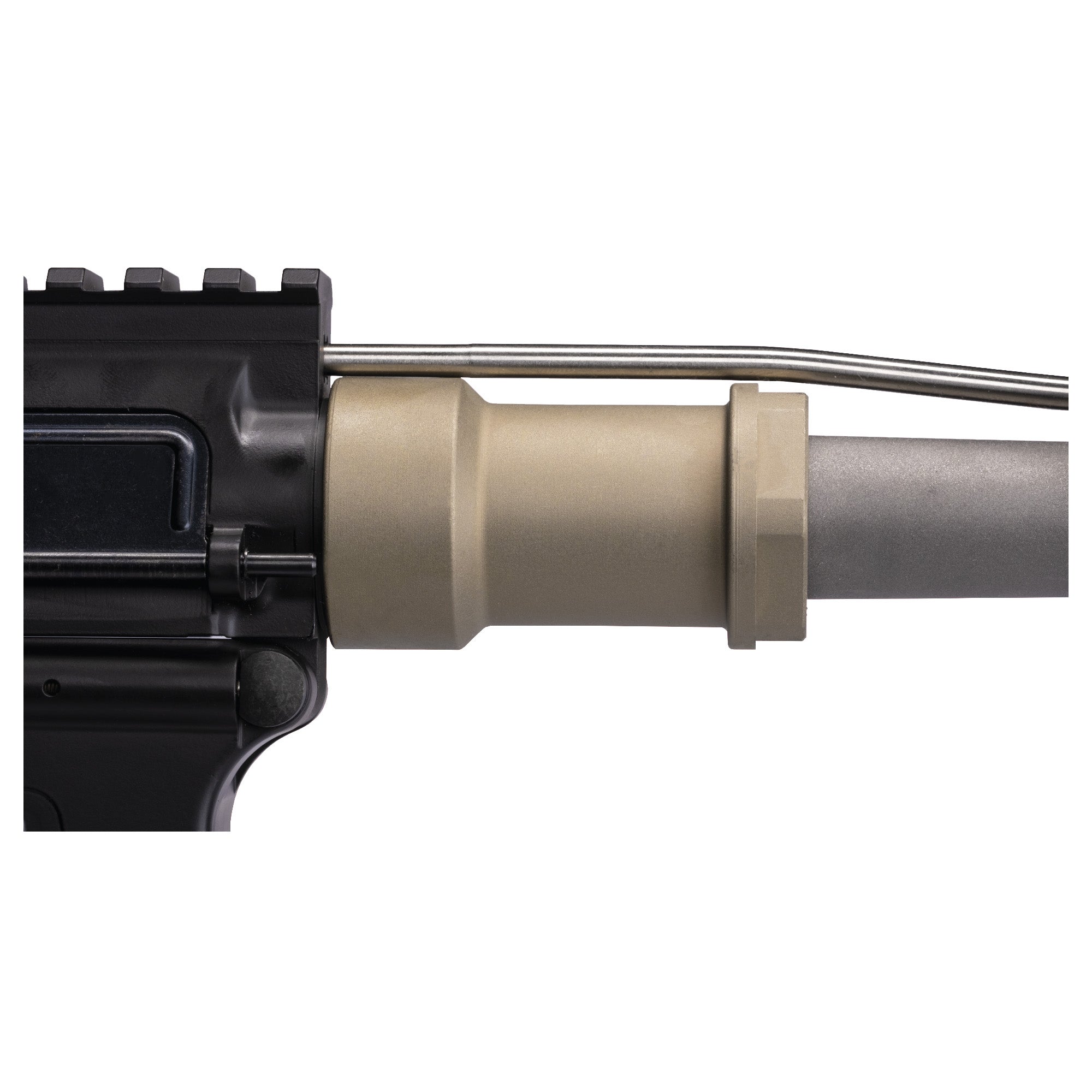 Q Honey Badger Barrel Nut NUT-BARREL-HB for Honey Badger Handguard in Gray