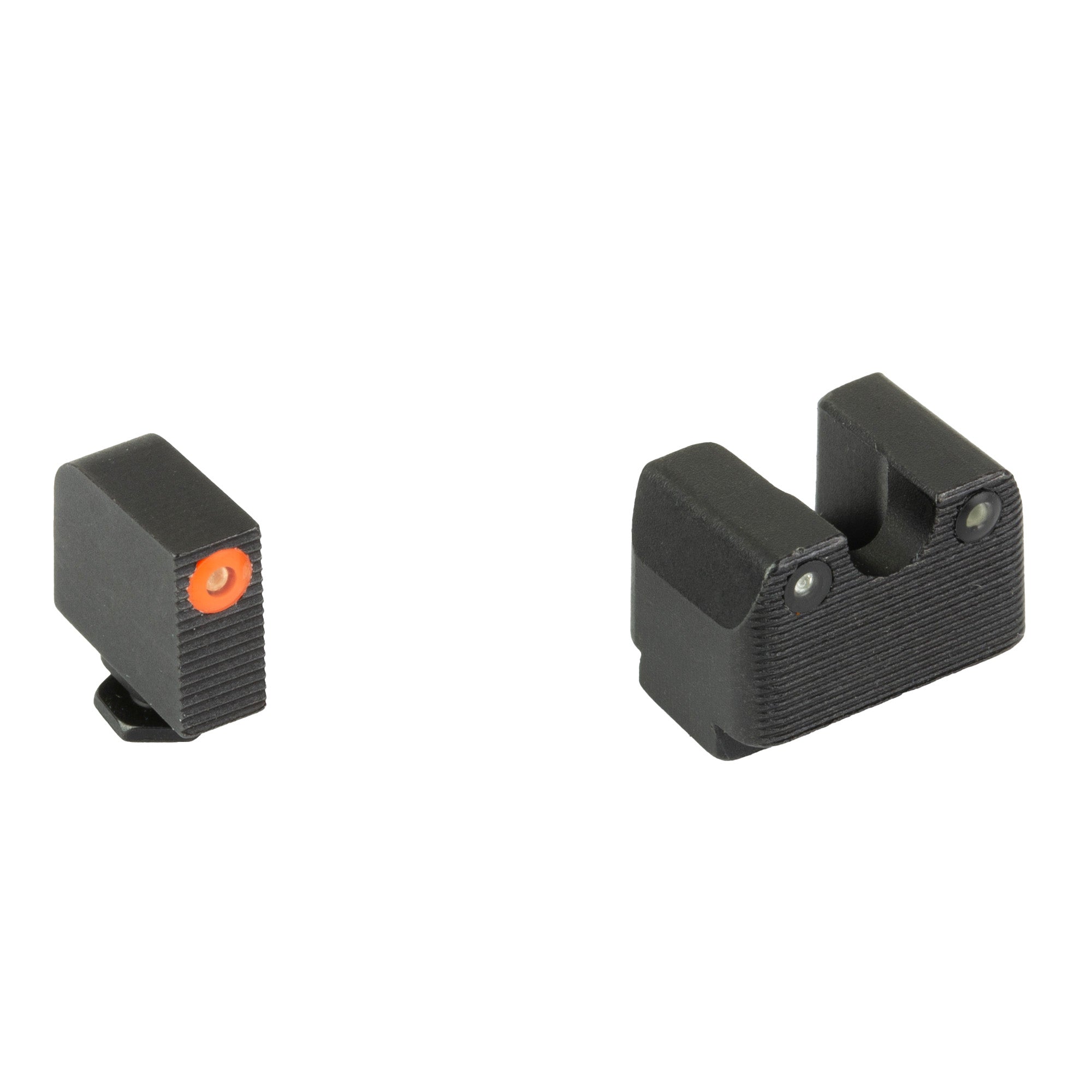 Rival Arms Tritium Night Sights for Glock MOS 17/19 – Green Tritium with Orange Outline Front Sight and Green Rear Sight