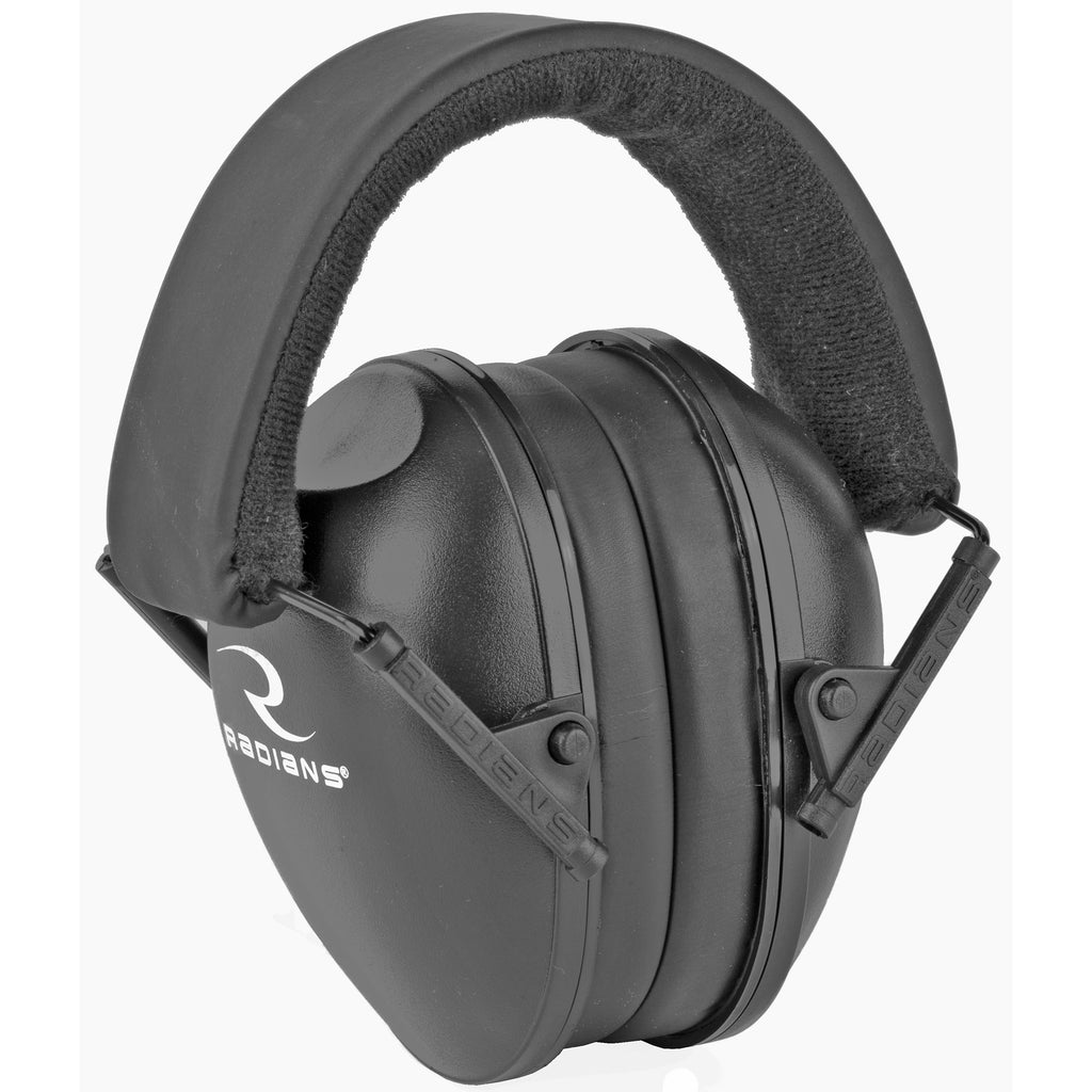 Radians LSY0110CS Compact Low-Set Black Earmuffs for Hearing Protection