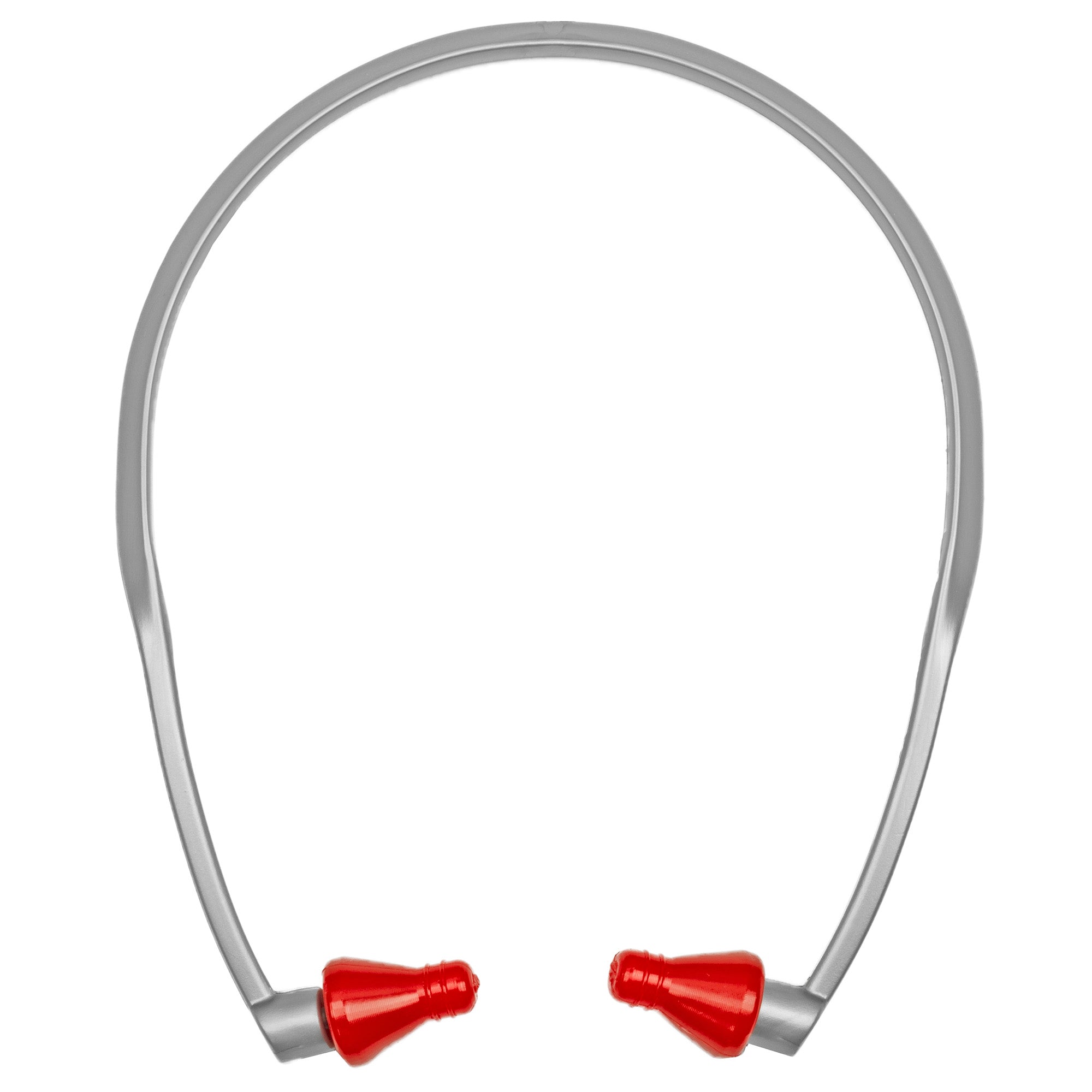 Radians Rad Band Ear Plugs, Red Rubber Hearing Protection, NRR 23 for Noise Reduction