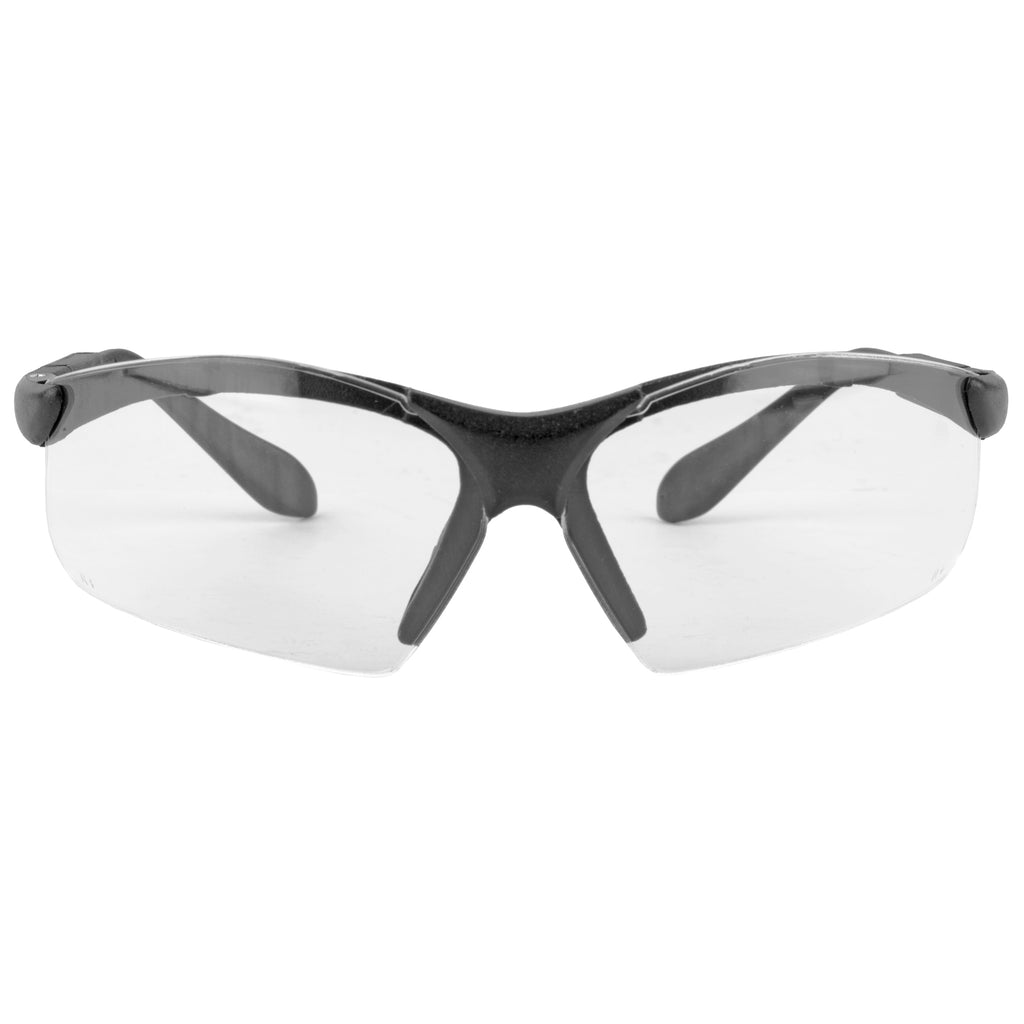 Radians Revelation Black Safety Glasses with Clear Polycarbonate Lenses