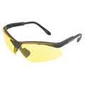 Radians Revelation Black Safety Glasses with Amber Lenses - Model RV0140CS