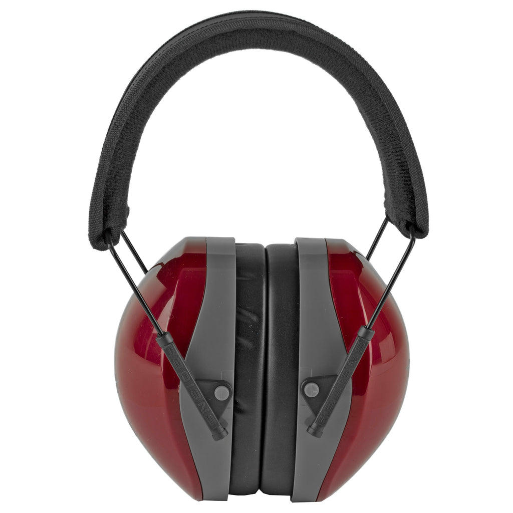 Radians Terminator NRR29 Folding Red Earmuff - Comfortable Hearing Protection for Work and Recreation