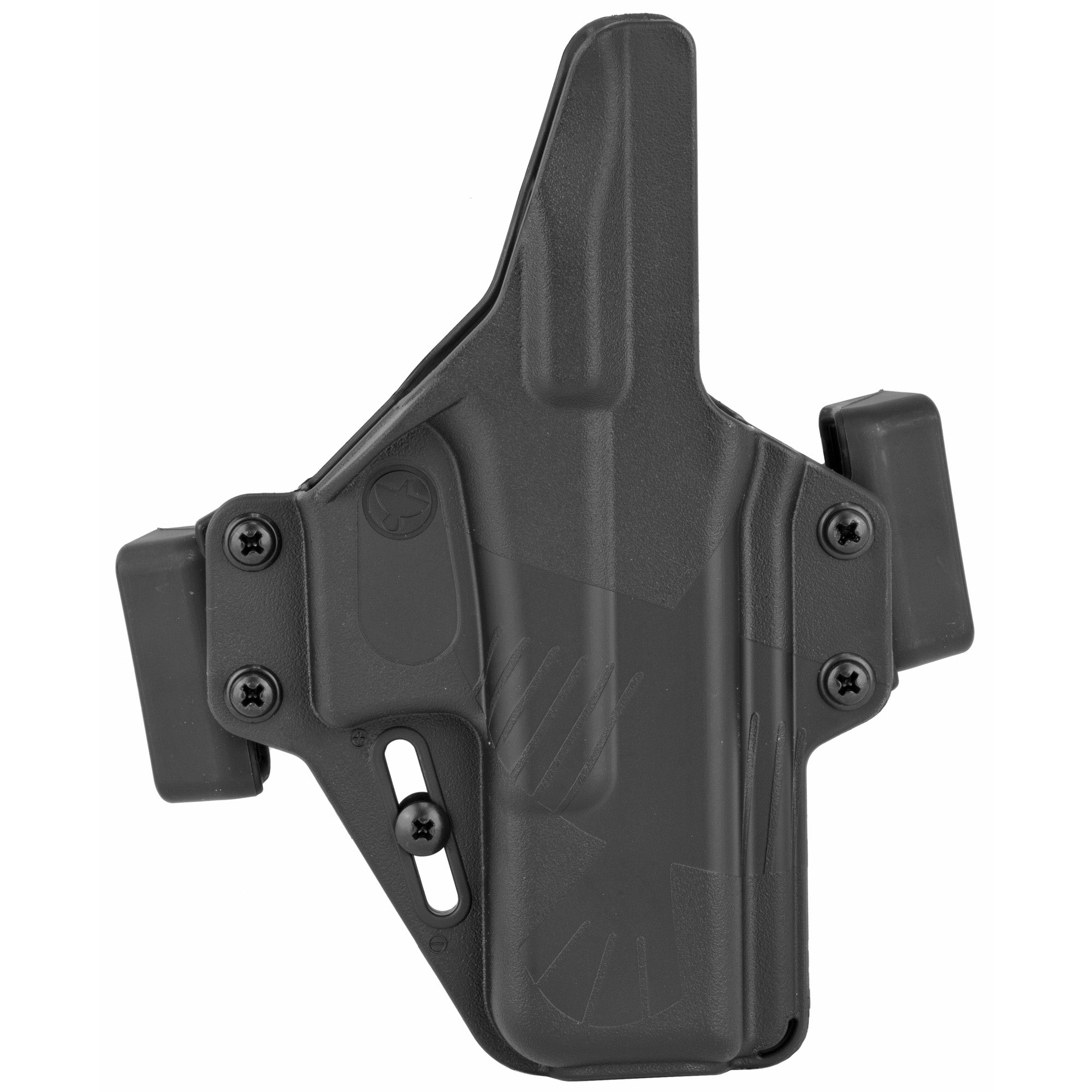 Raven Concealment Systems Perun Outside Waistband Holster for Glock 19 - Ambidextrous Polymer Black