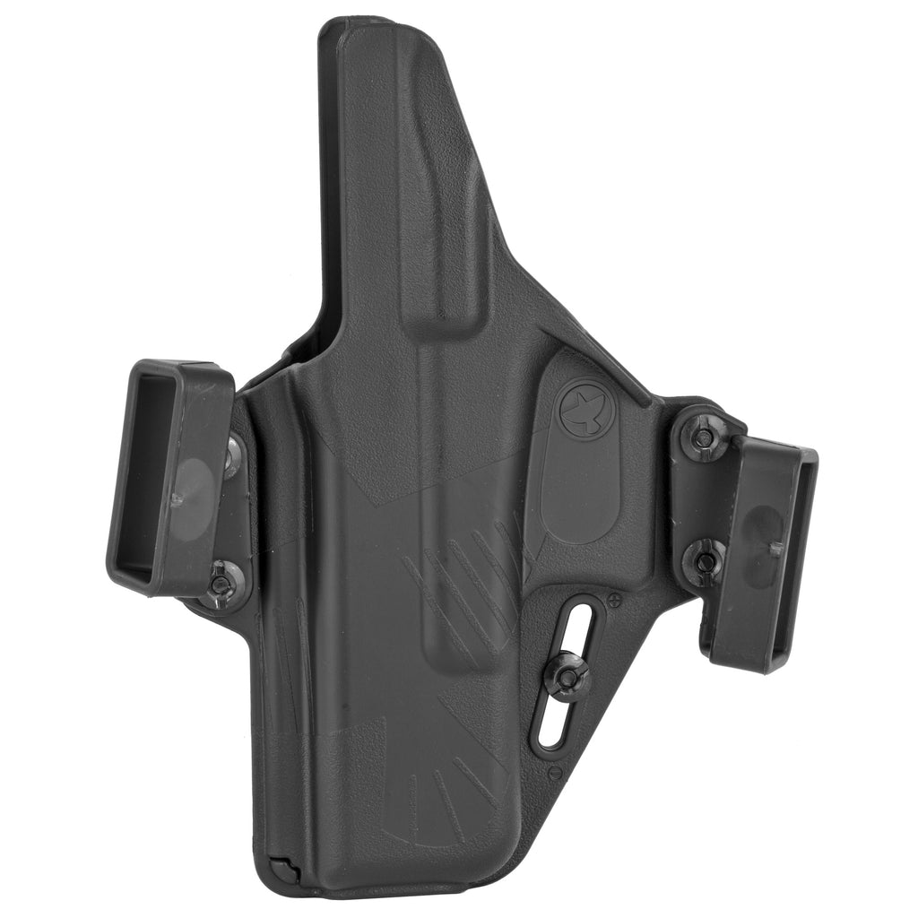 Raven Concealment Systems Perun Outside Waistband Holster for Glock 19 - Ambidextrous Polymer Black