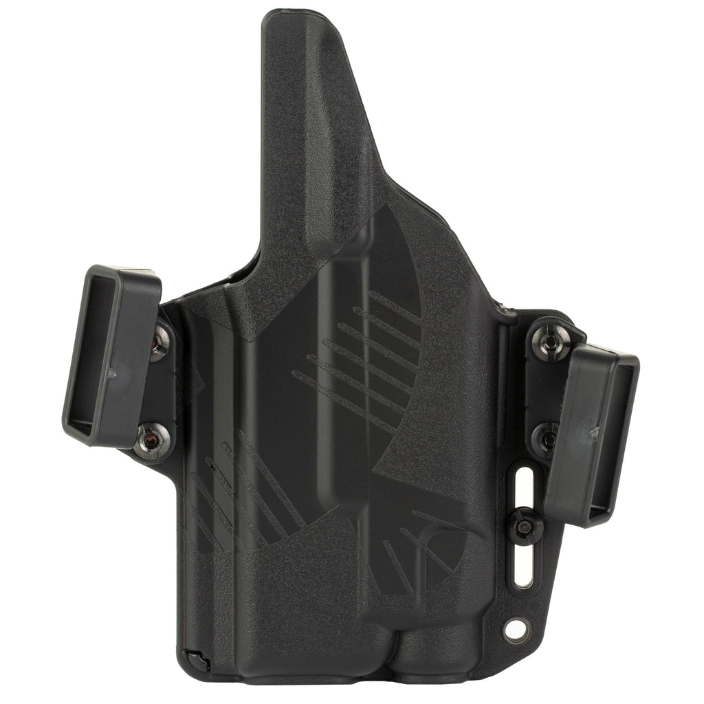 Raven Concealment Systems Perun LC Outside Waistband Holster for Glock 19 with TLR-7 – Ambidextrous Polymer Black