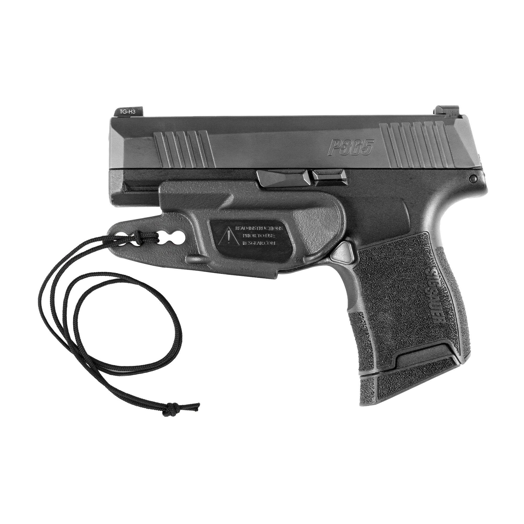 Raven Concealment Systems Vanguard 2 Sig P365 Black Advanced IWB Holster - Ambidextrous Polymer Design