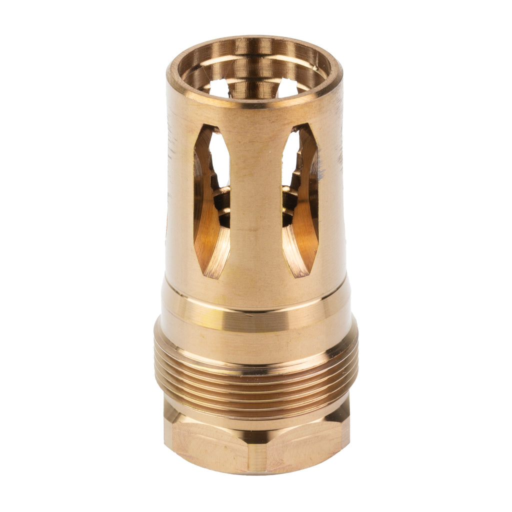 Rearden R2S Flash Hider 1/2-28 Thread Gold Finish