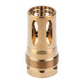 Rearden R2S Flash Hider 1/2-28 Thread Gold Finish