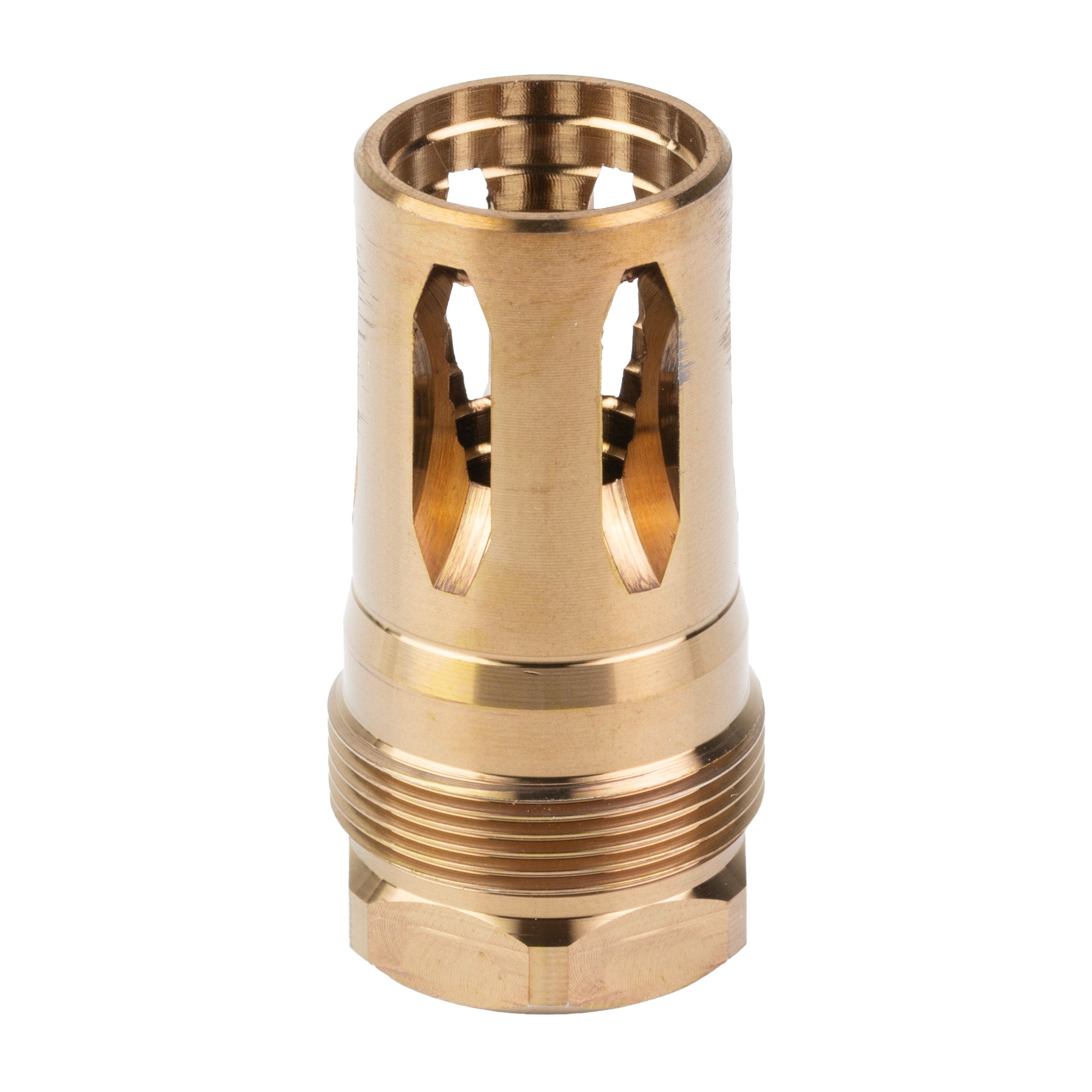 Rearden R2S Flash Hider 1/2-28 Thread Gold Finish