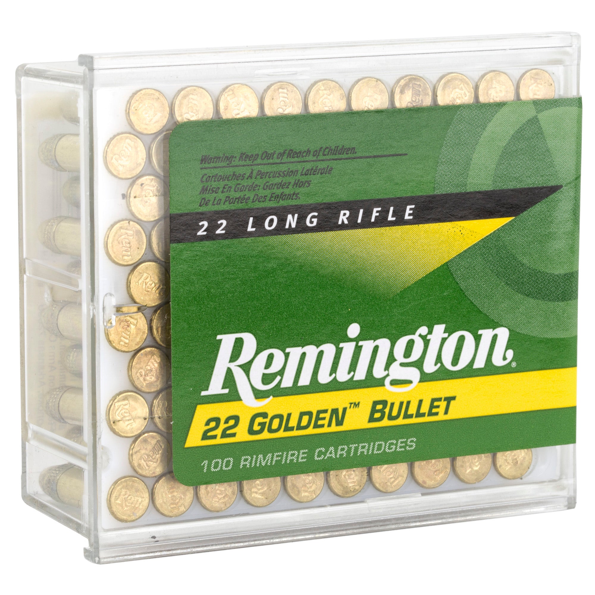 Remington High Velocity .22 LR 40 Grain Round Nose Ammunition – 100 Rounds