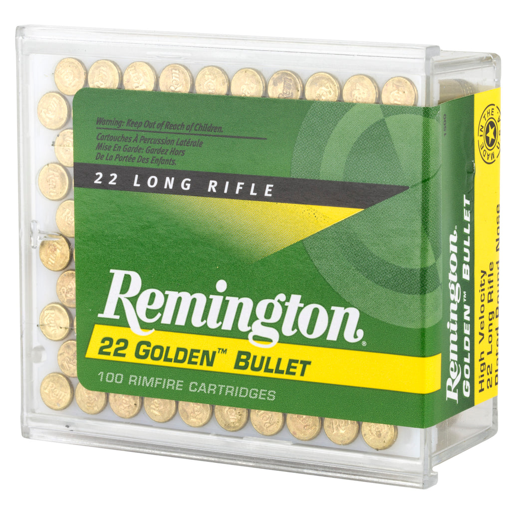 Remington High Velocity .22 LR 40 Grain Round Nose Ammunition – 100 Rounds
