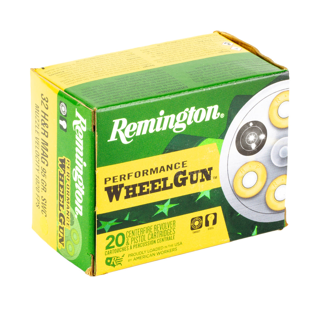 Remington Performance Wheelgun .32 H&R Magnum 95-Grain Semi Wadcutter Hollow Point Ammunition (20021)