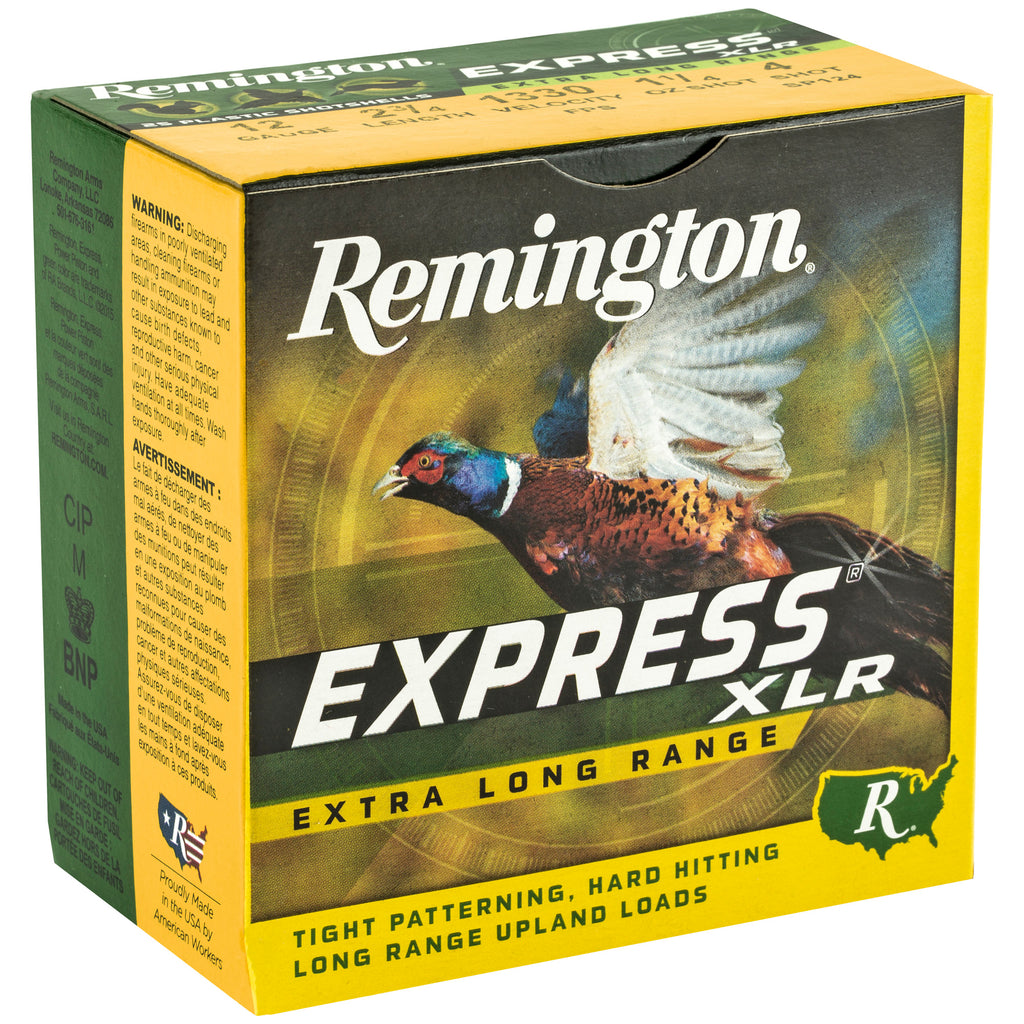 Remington Express Long Range 12 Gauge 2.75-Inch #4 Lead Shot Ammunition - 25 Rounds Box