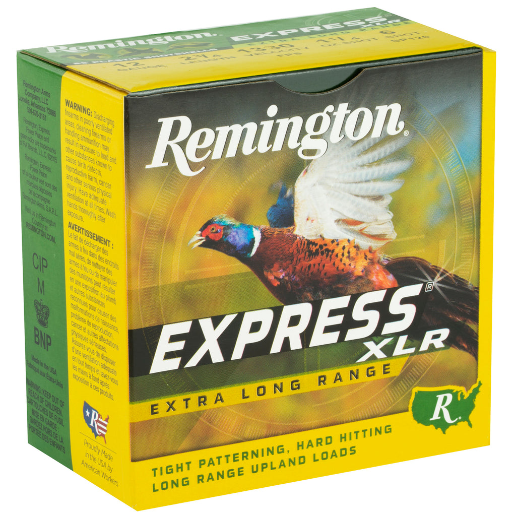 Remington Express Long Range 12 Gauge 2.75 inch Shotshells – 1 1/4 oz #6 Lead Load (25/250)