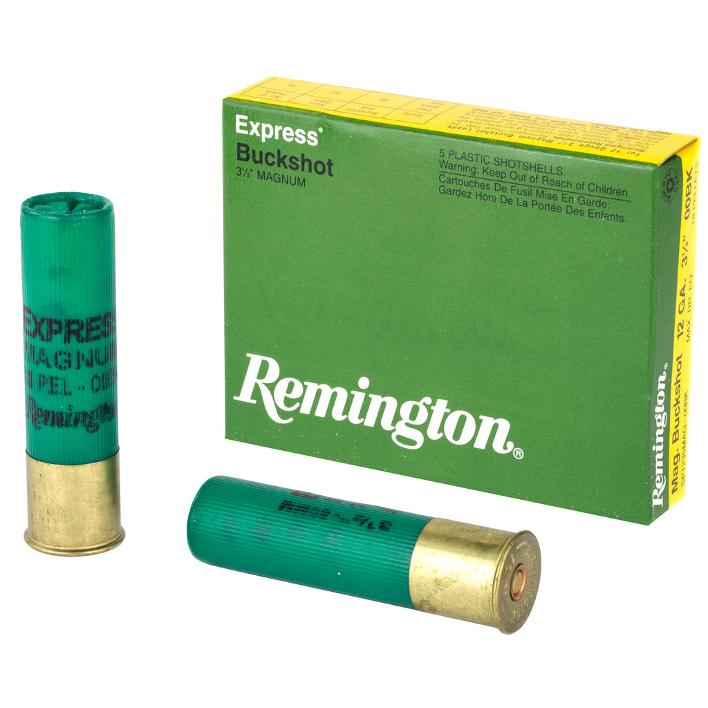 Remington Express Mag 12 Gauge 3.5-Inch 00 Buckshot Ammunition (5 Rounds per Box)