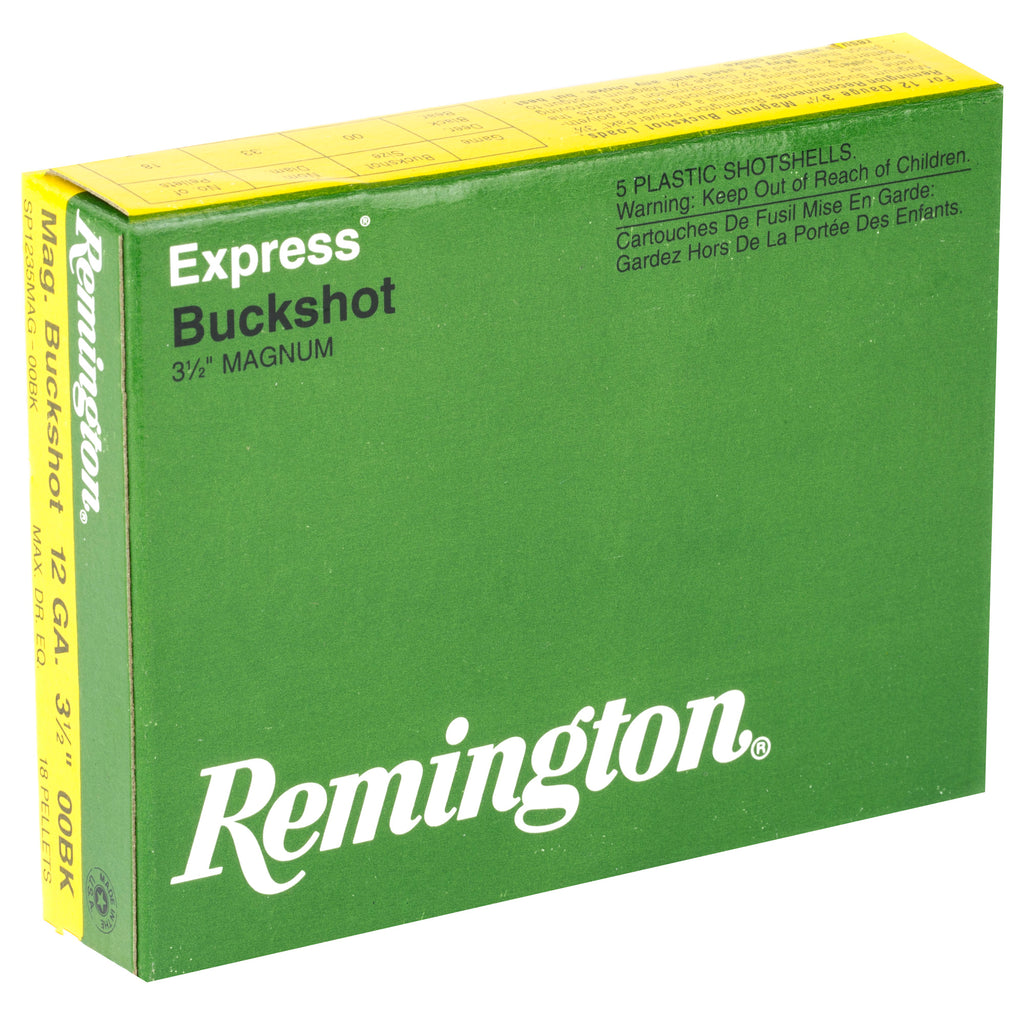 Remington Express Mag 12 Gauge 3.5-Inch 00 Buckshot Ammunition (5 Rounds per Box)