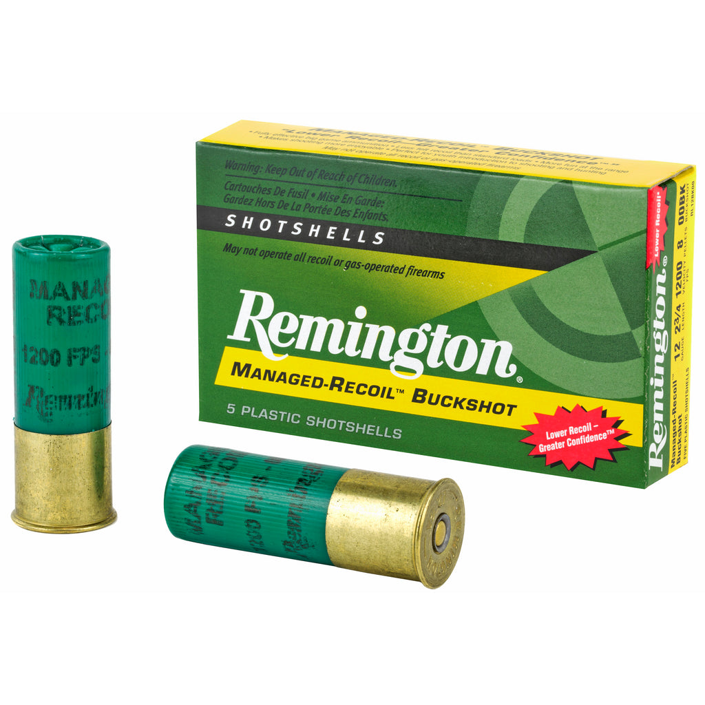 Remington Express Managed-Recoil 12 Gauge 00 Buckshot - 5 Rounds per Box
