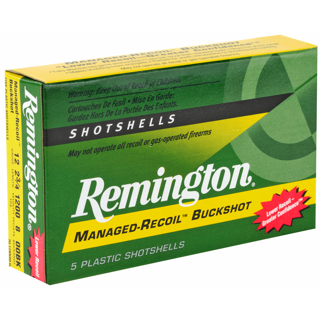Remington Express Managed-Recoil 12 Gauge 00 Buckshot - 5 Rounds per Box