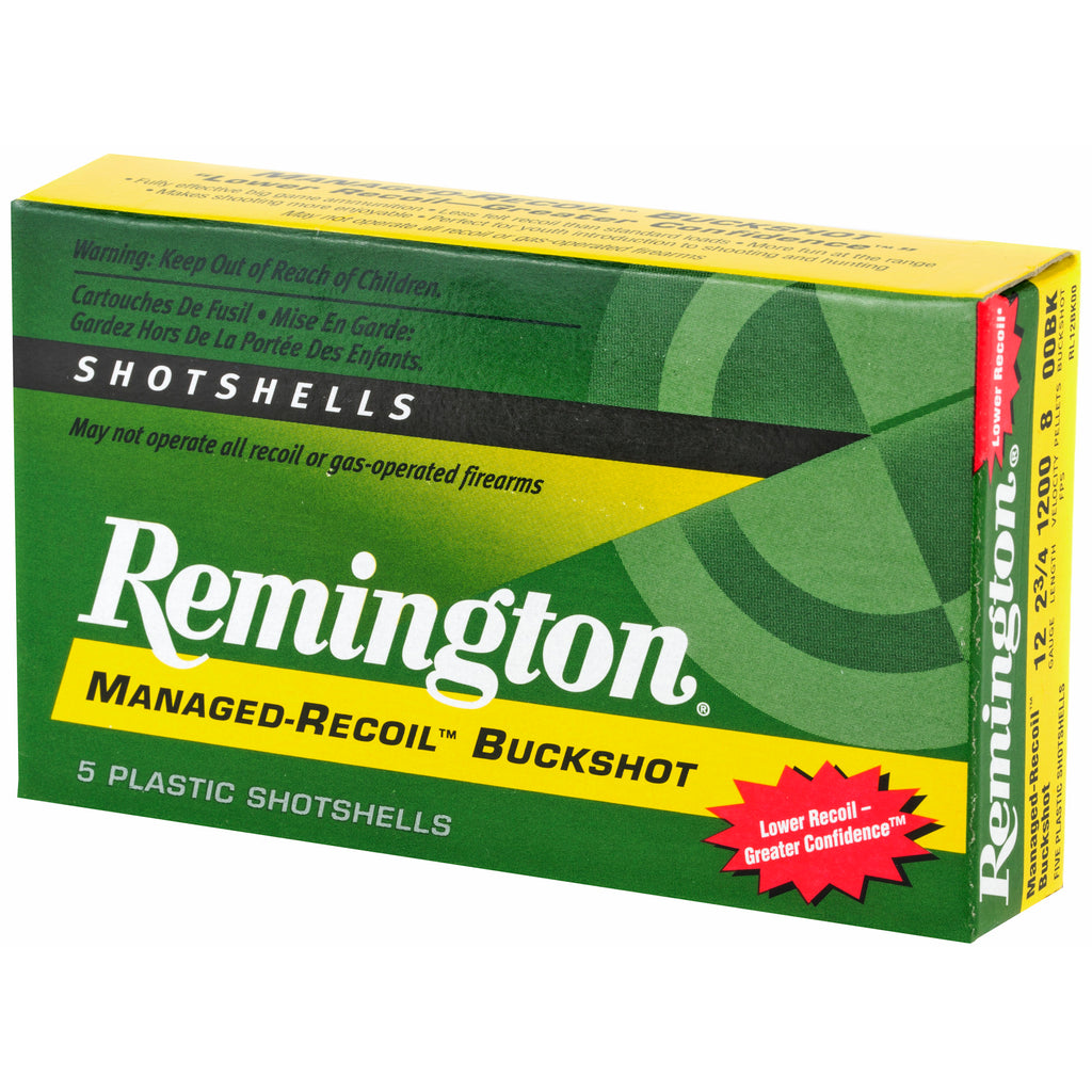Remington Express Managed-Recoil 12 Gauge 00 Buckshot - 5 Rounds per Box