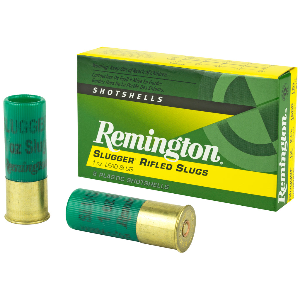 Remington Slugger 12 Gauge Rifled Slug – 1 oz, 2.75 inch, 5-round box
