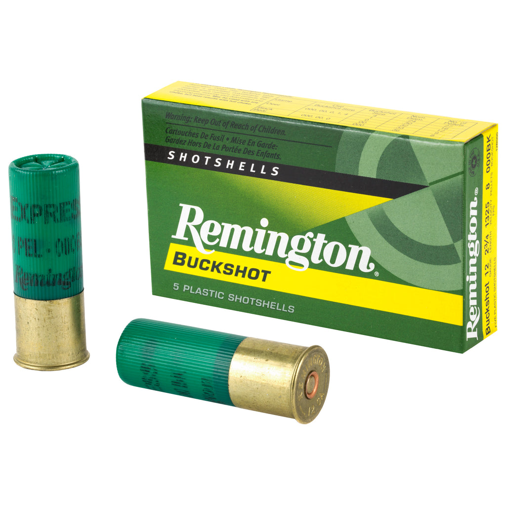 Remington Express 12 Gauge 000 Buckshot - 2.75 Inch Shells, 5 Rounds per Box
