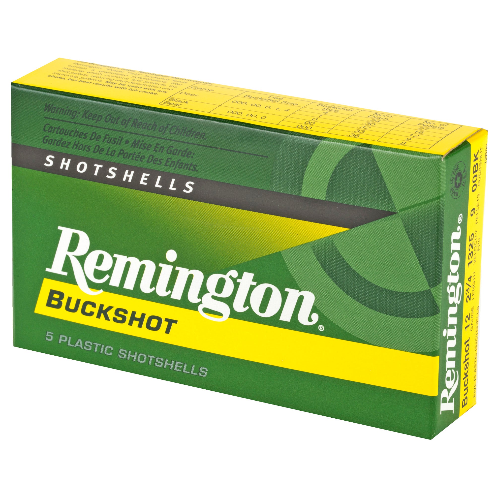 Remington Express 12 Gauge 00 Buckshot – 2.75 Inch Shells for Hunting and Home Defense