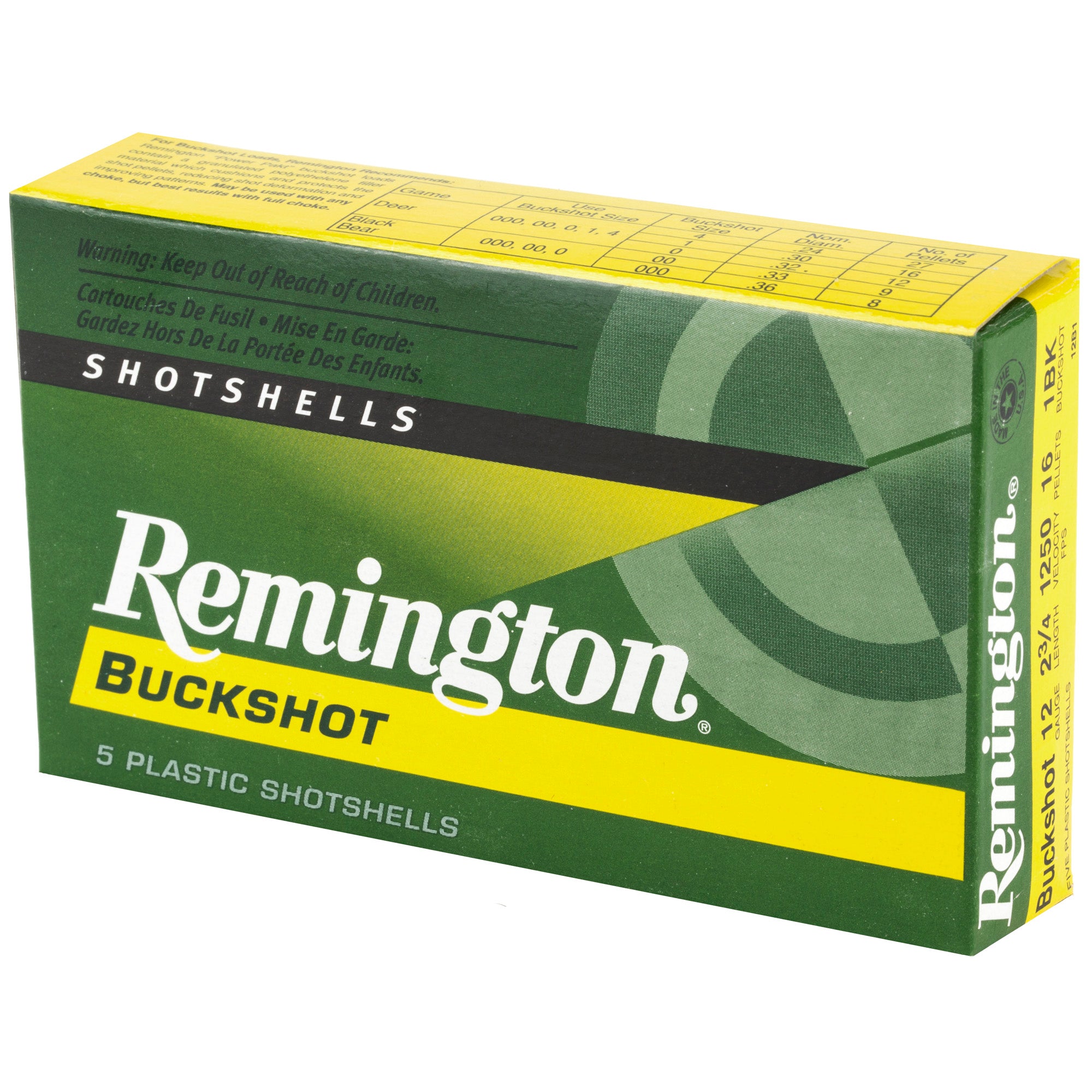 Remington Express 12 Gauge 2.75-Inch 1 Buckshot - 5 Rounds per Box
