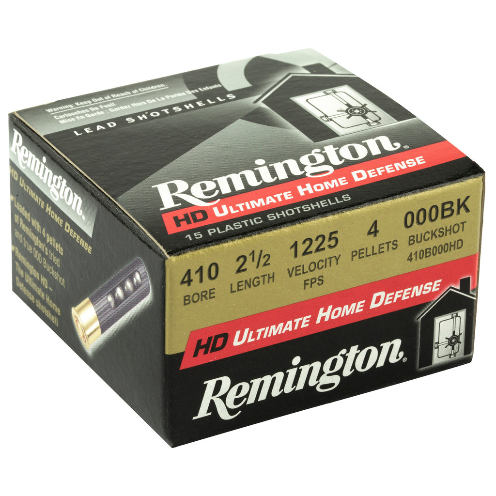Remington Ultimate Home Defense 410 Bore 2.5-Inch 000 Buckshot, 15 Rounds per Box