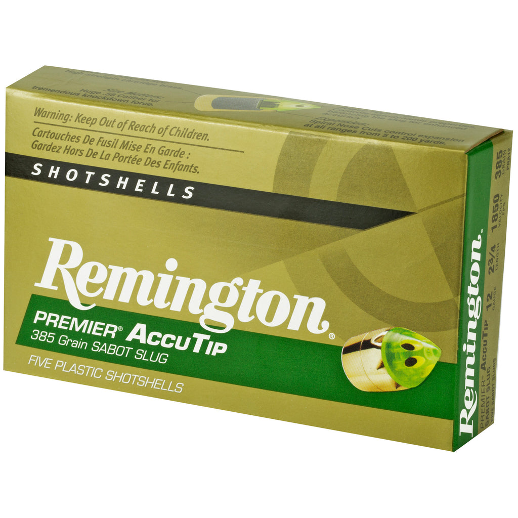 Remington AccuTip Sabot Slug 12 Gauge 2.75 inch, 385 Grain – Precision Hunting Ammunition