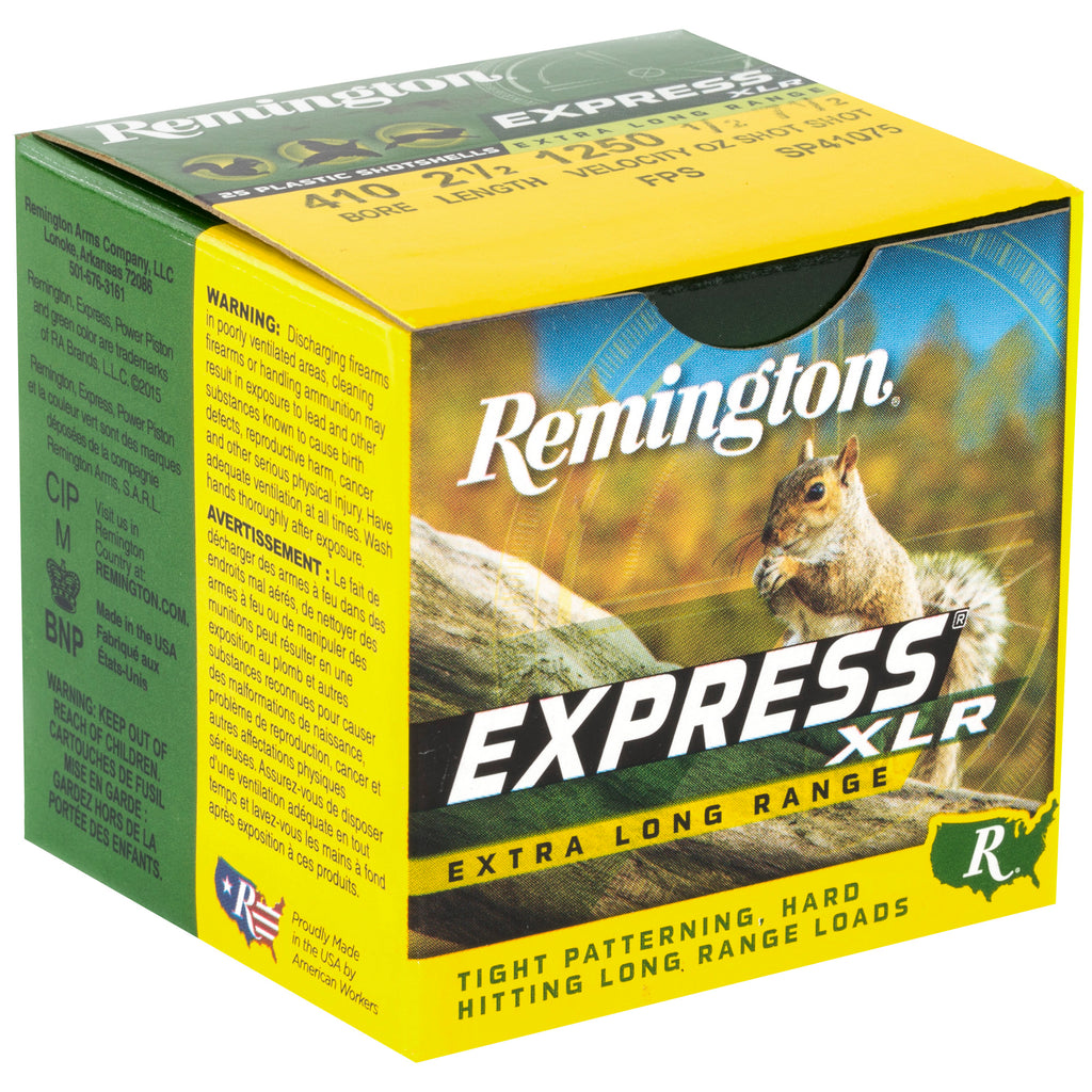 Remington Express Long Range 410 Bore Shotshells - 1/2 oz #7.5 Lead, 25/250
