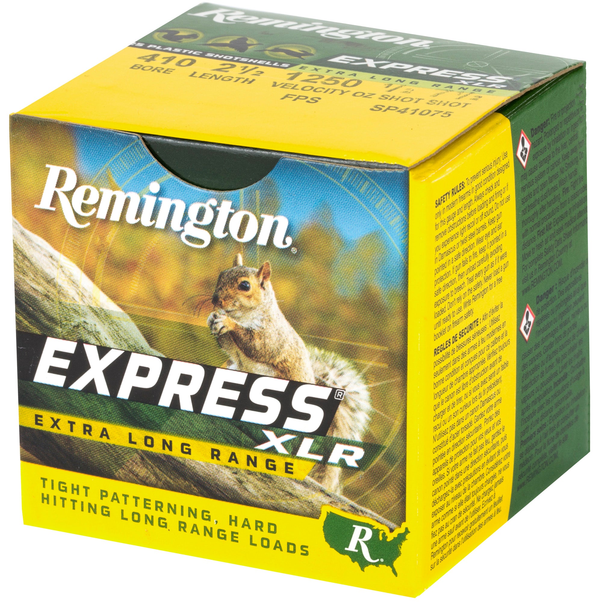 Remington Express Long Range 410 Bore Shotshells - 1/2 oz #7.5 Lead, 25/250